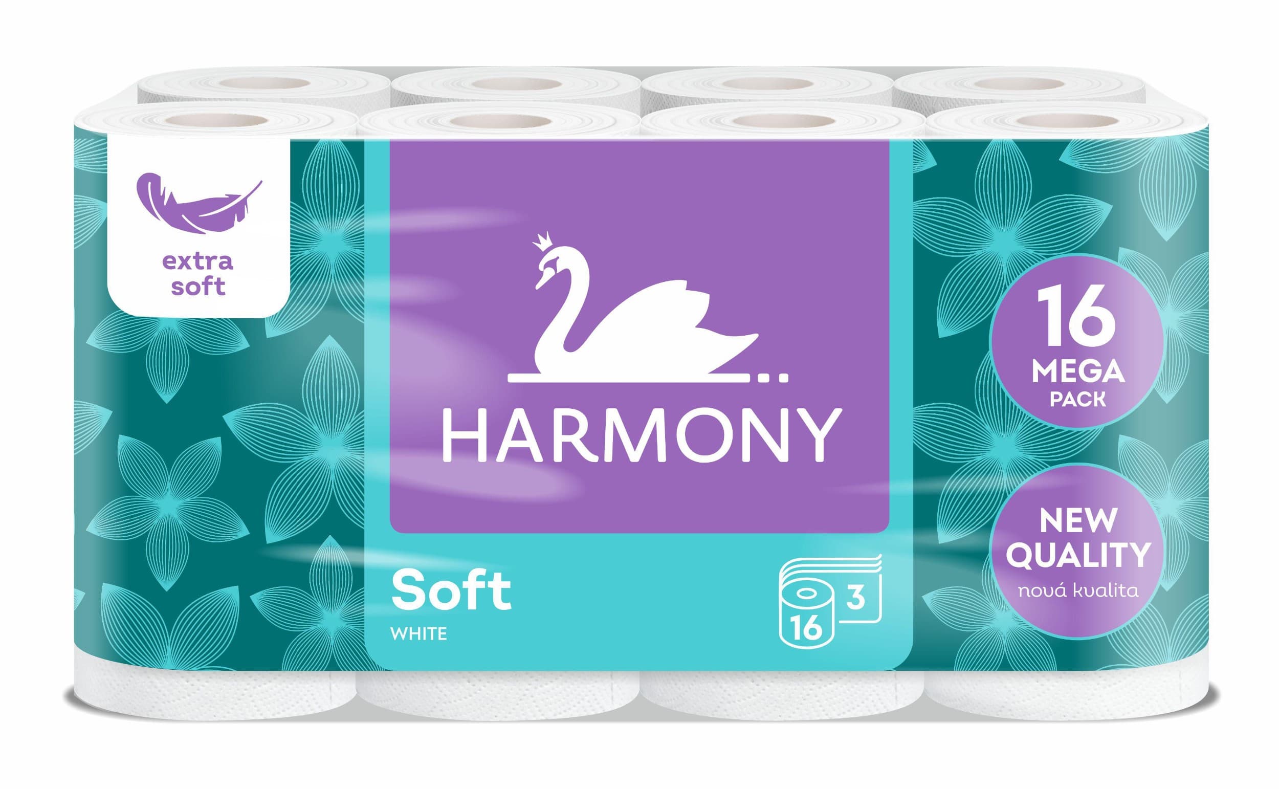 Harmony Soft White toaletní papír 3 vrstvy 16 ks