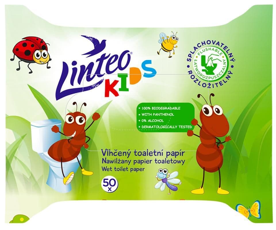 Linteo Kids vlhčený toaletní papír 50 ks
