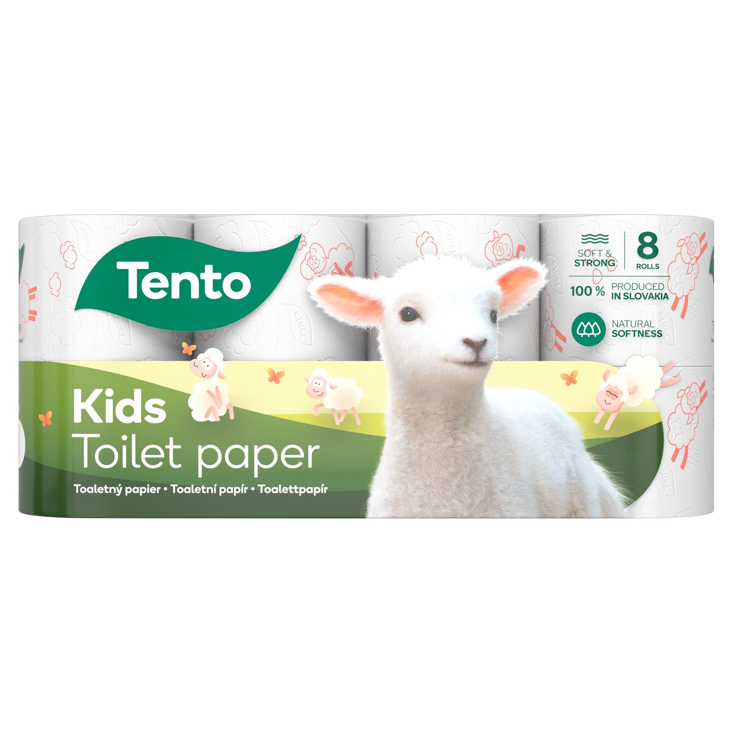 Tento Kids Toaletní papír 3-vrstvý 8ks