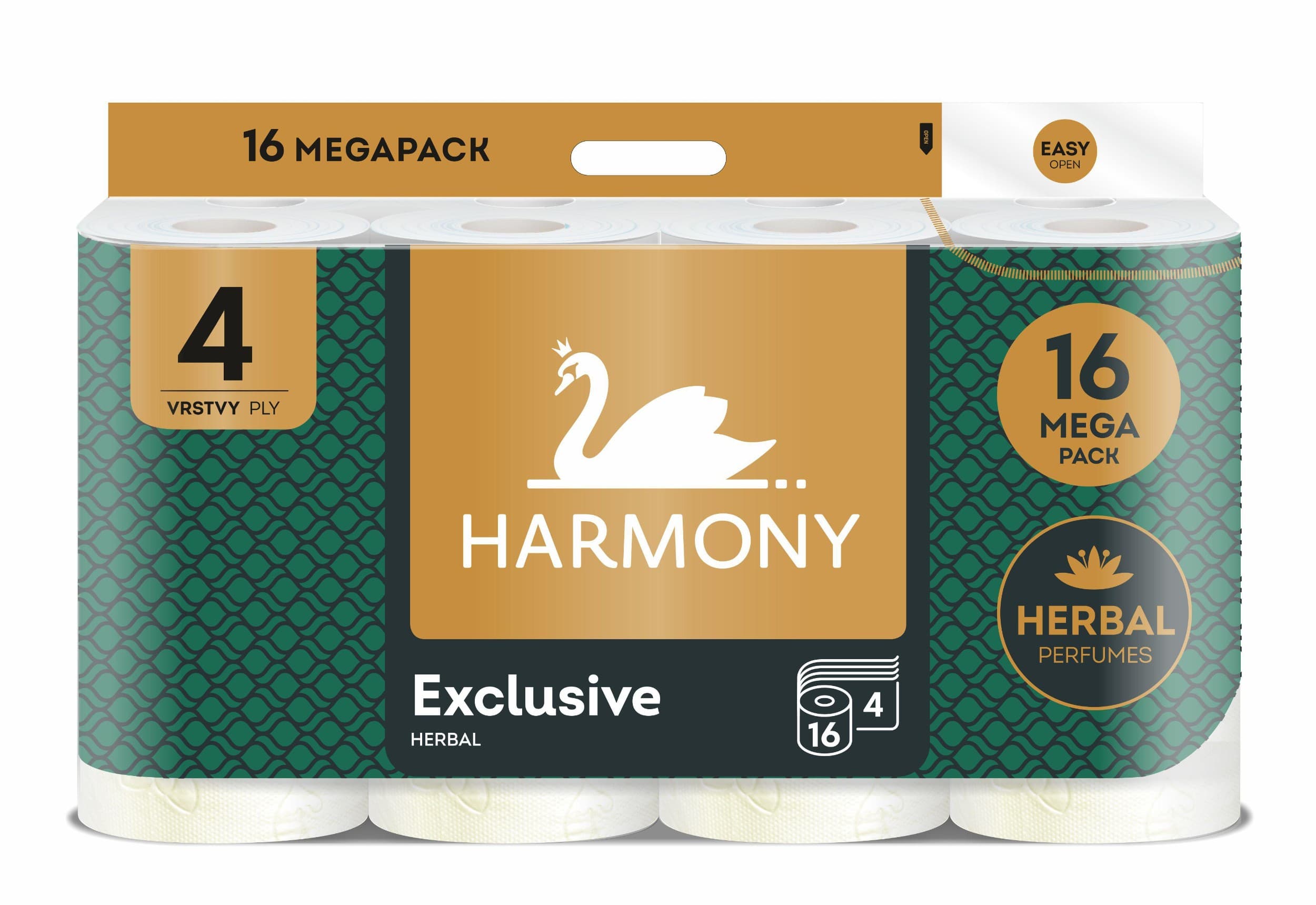 Harmony Toaletní papír exclusive herbal perfumes 4 vrstvý 16ks