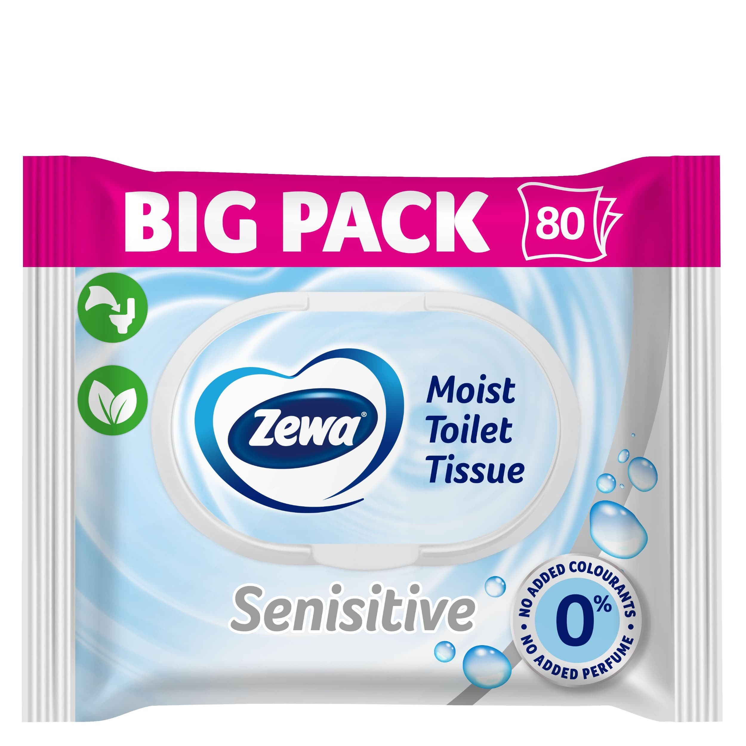 Zewa Moist Sensitive 80ks