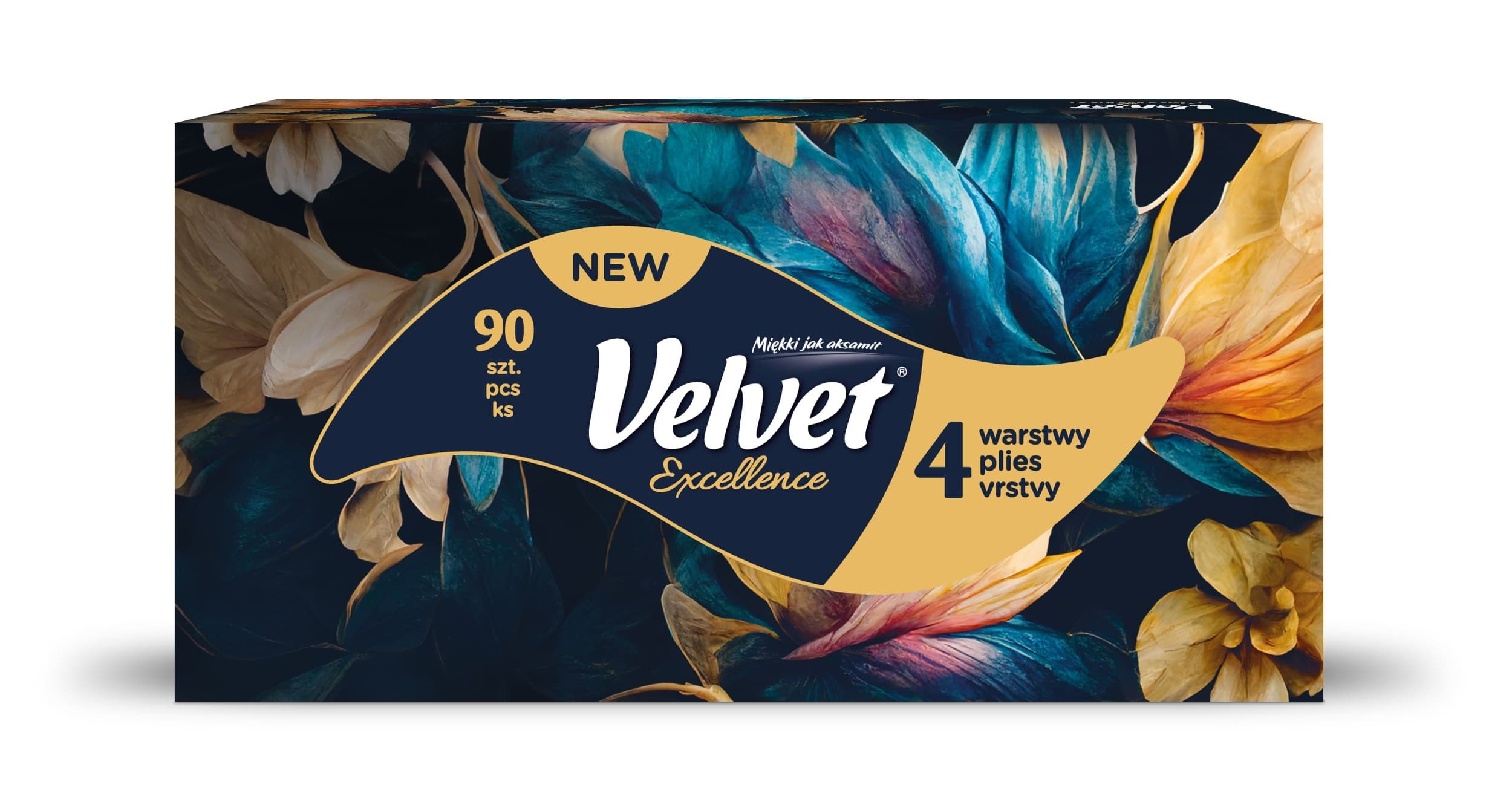 Velvet Excellence kapesníky 4vrstvé 90ks