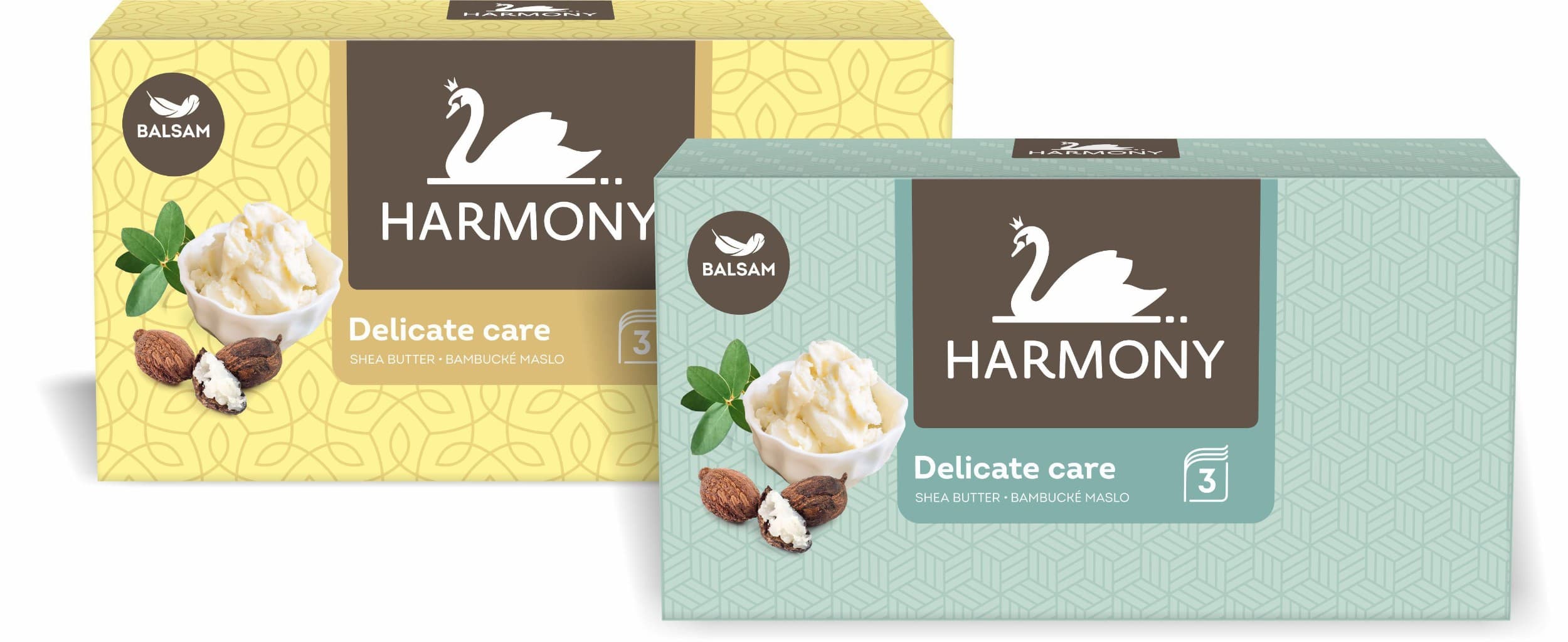 Harmony Delicate Care Shea Butter Balsam Kapesníky 3 vrstvy 80ks