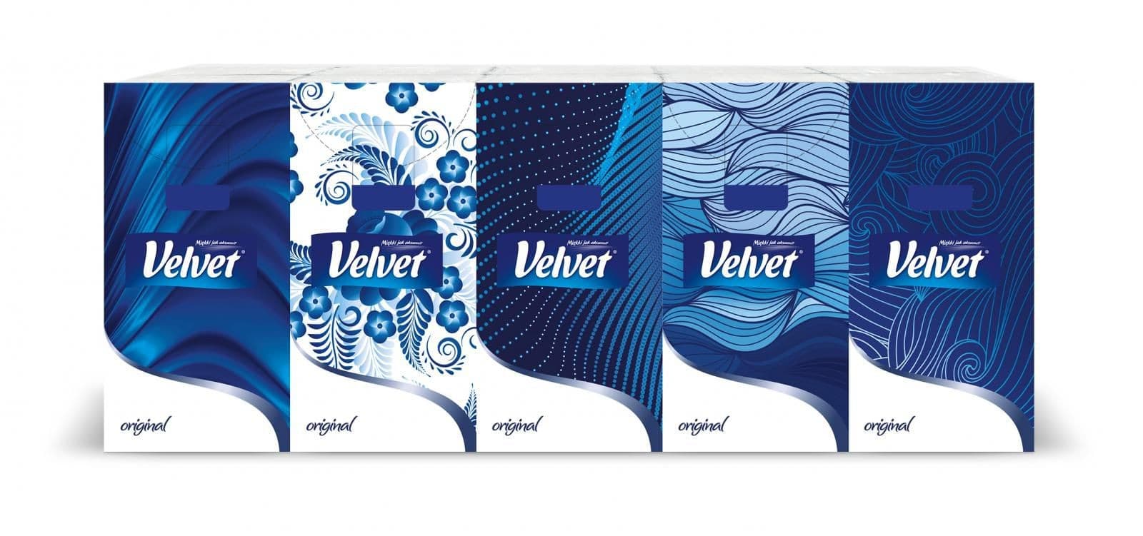 Velvet Kapesníky Original 4 vrstvé 10x10ks