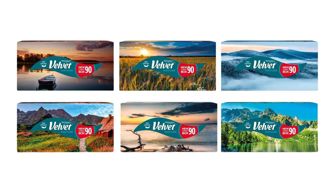 Velvet kapesníky Dream box 3vrstvé 90ks