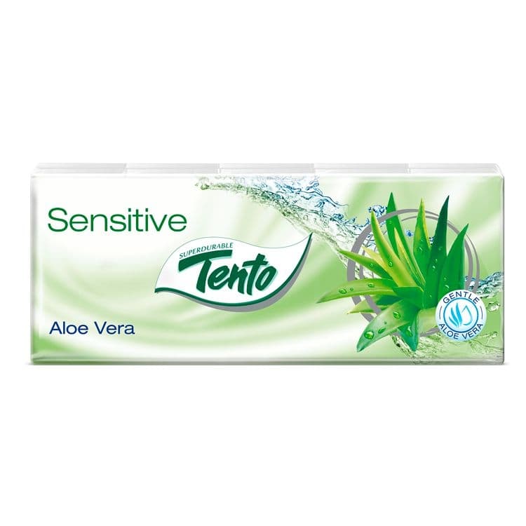 Tento Family Aloe Vera Kapesníky 3-vrstvé 10x10ks