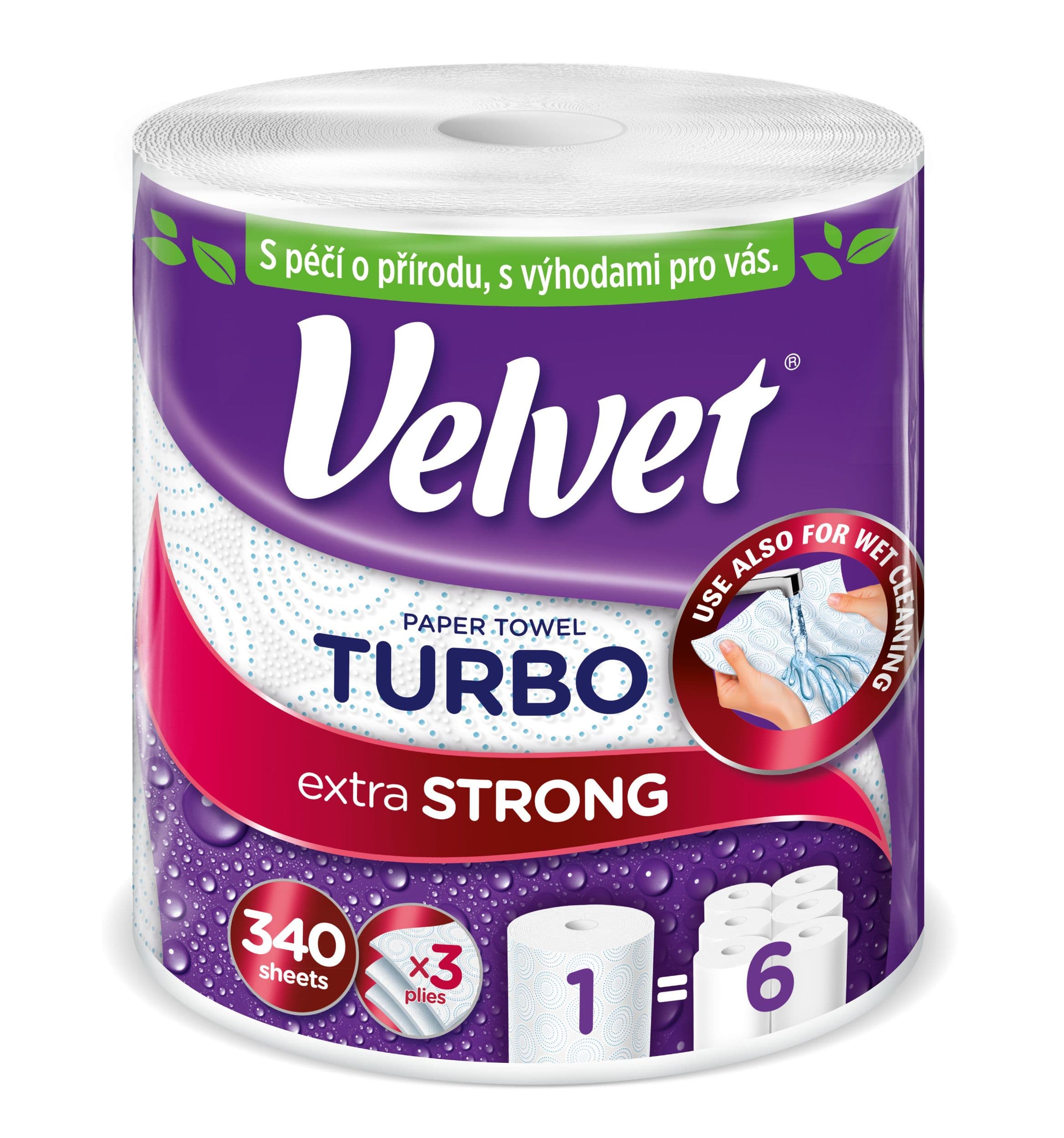Velvet Kuchyňská utěrka 3 vrstvé 1 ks