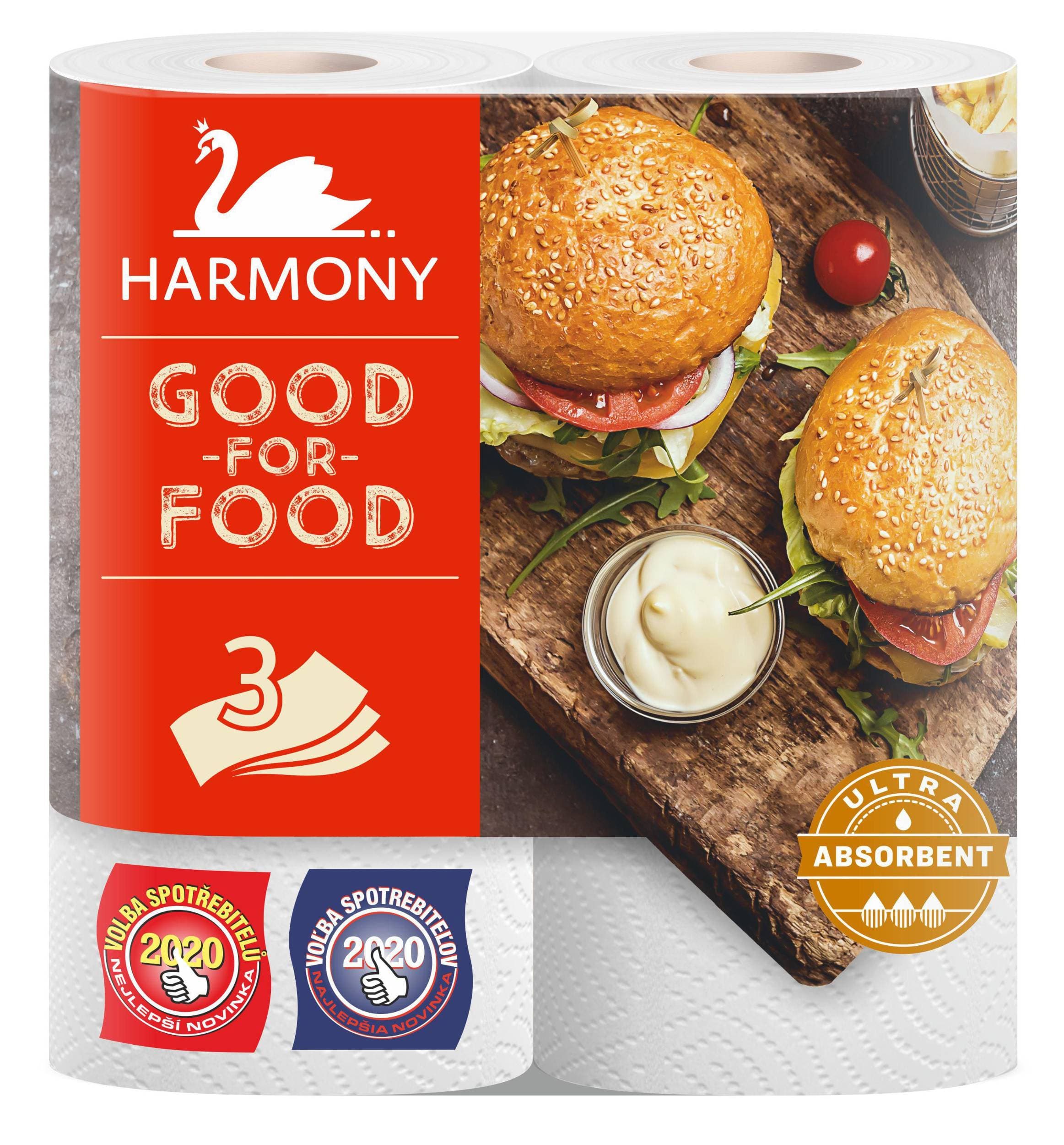 Harmony Kuchyňské utěrky burger 3vrstvé 2 ks