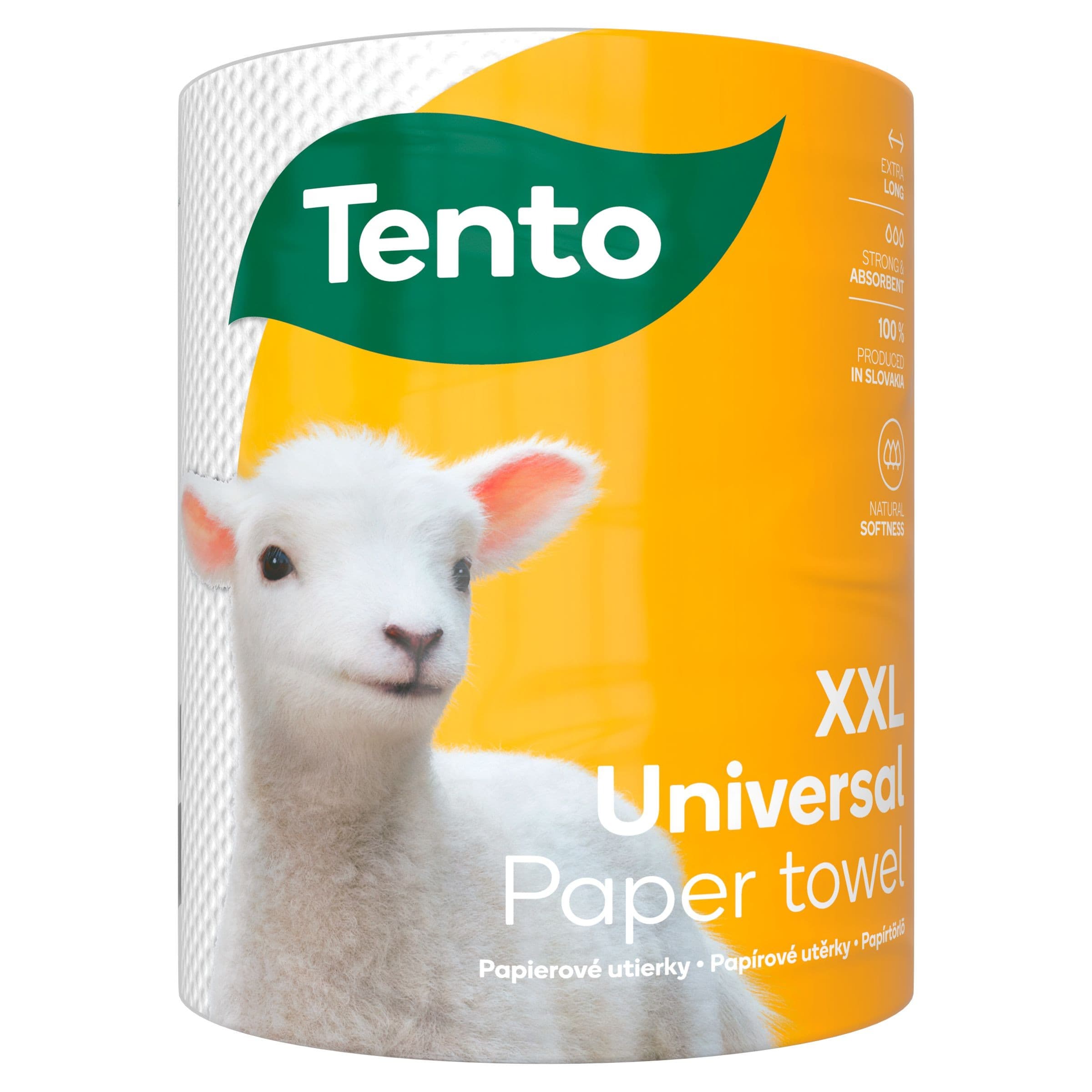 Tento Universal Giant XXL Kuchyňské utěrky 75m 326 útržků 2-vrstvé 1ks