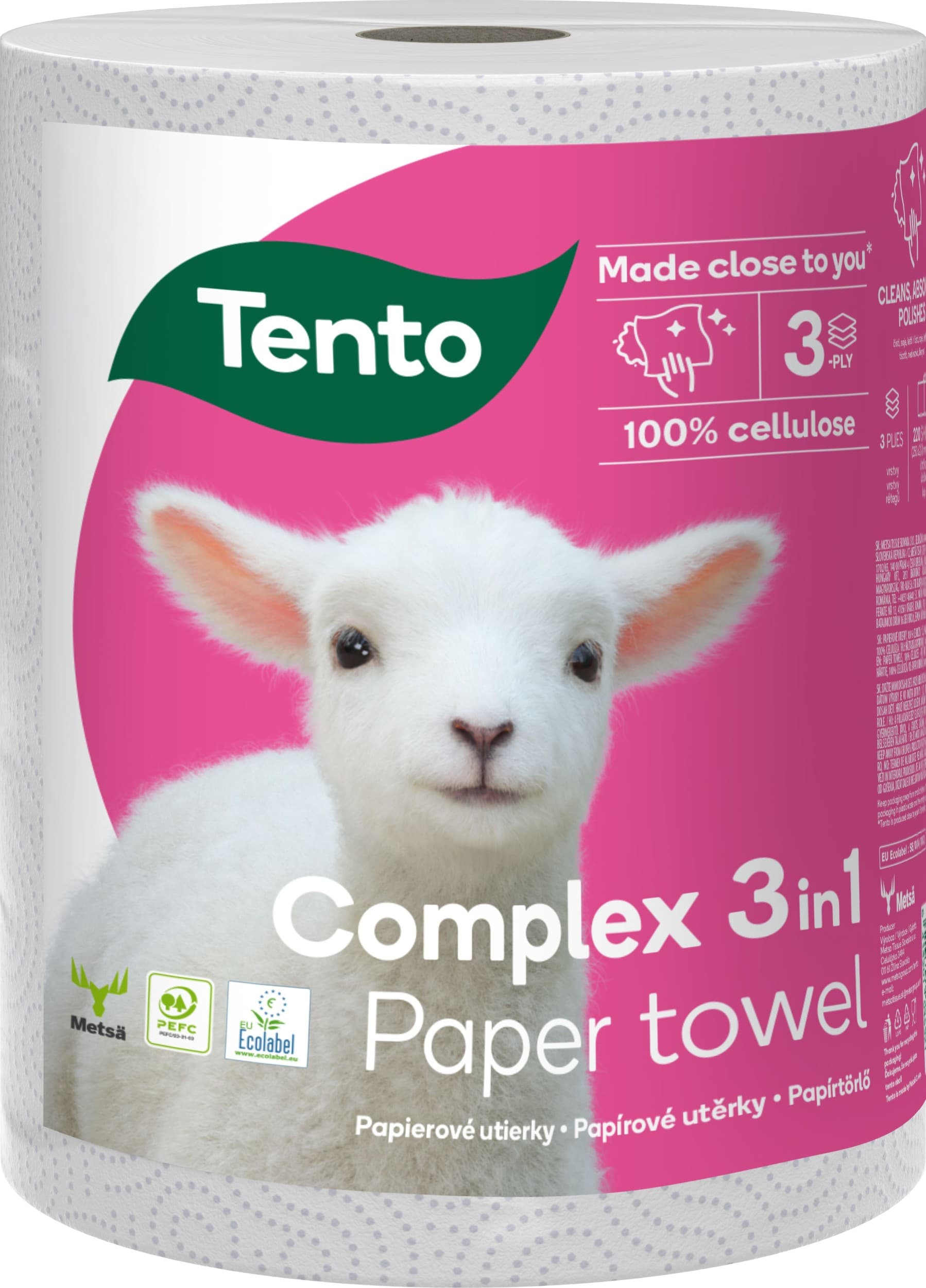 Tento kuch. utěrky Complex 3v1 3 vrstvé 1ks
