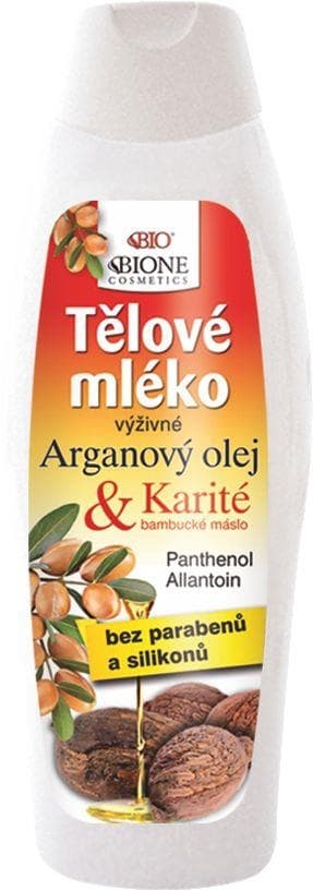 BIOne Cosmetics BIO Arganový olej & Karité výživné tělové mléko 500 ml