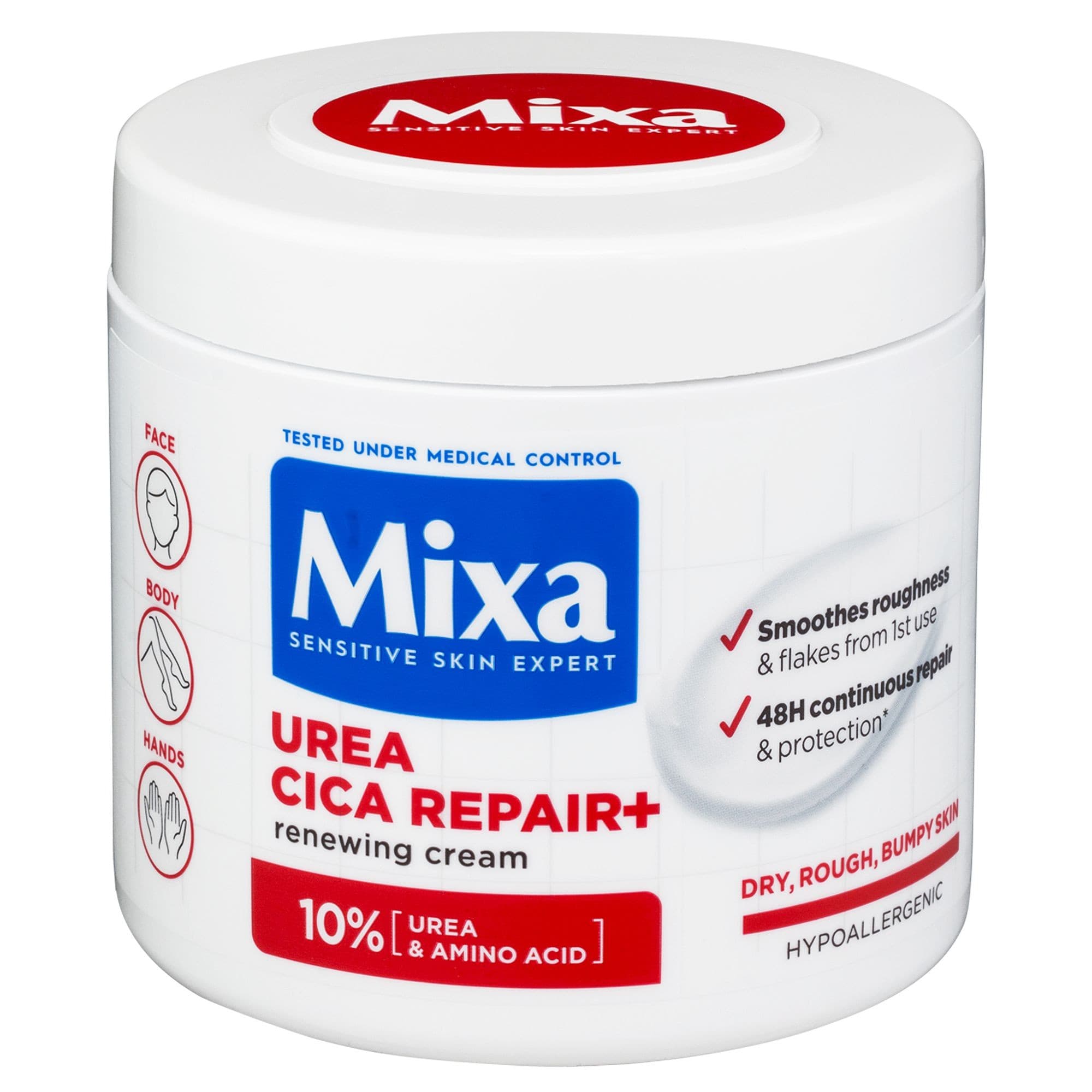 Mixa tělový krém Urea Cica Repair+ 400 ml