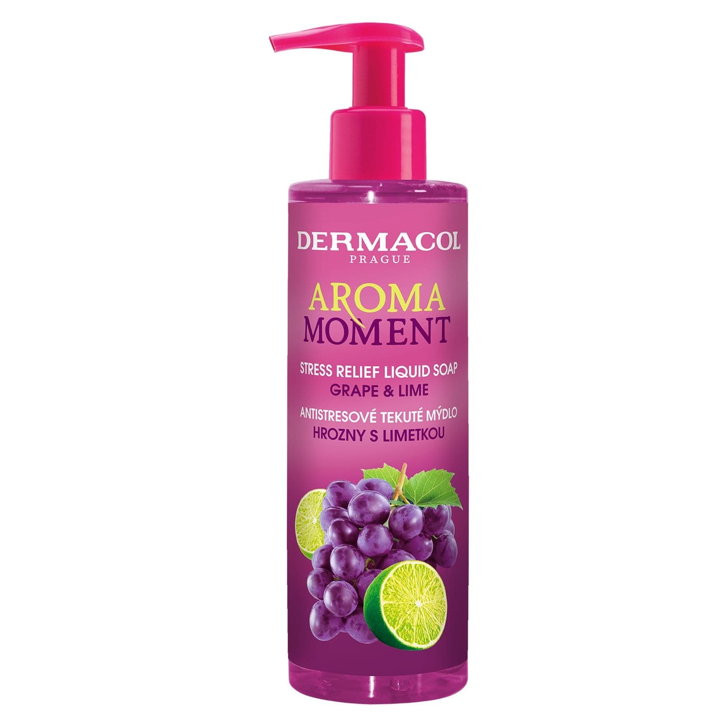 Dermacol Aroma Moment tekuté mýdlo hrozny s limetkou 250 ml