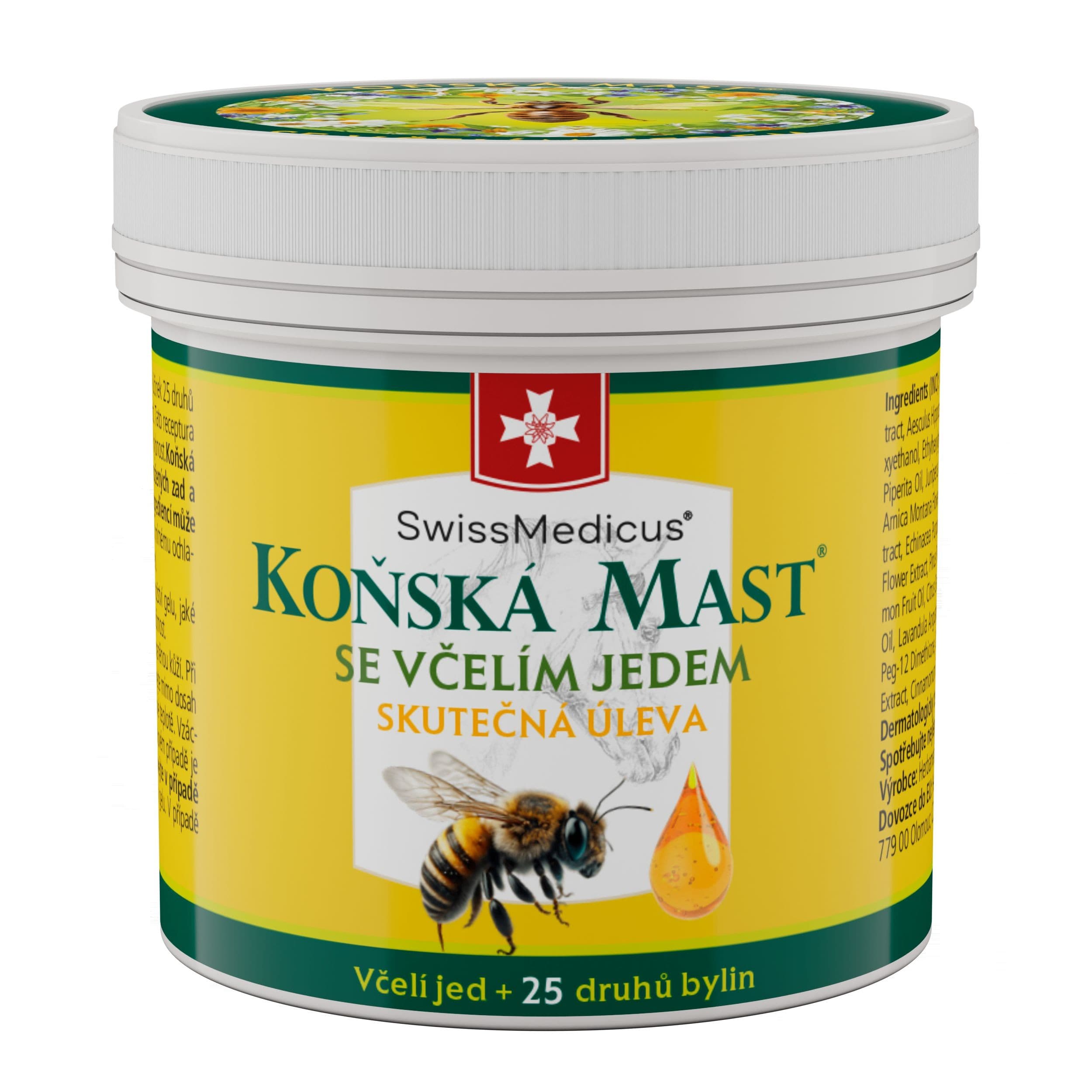 Koňská mast se včelím jedem