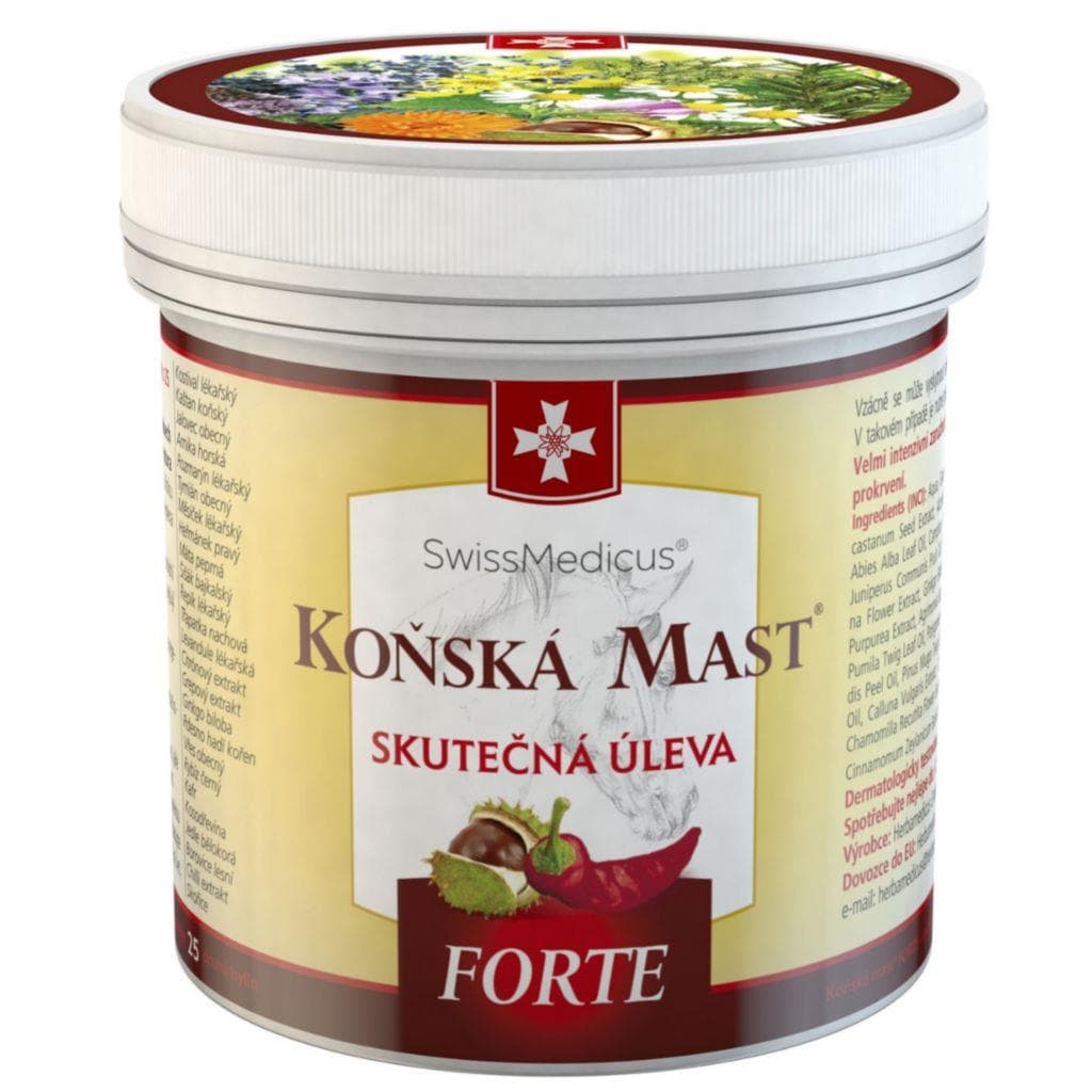 SwissMedicus Koňská mast forte hřejivá 250 ml