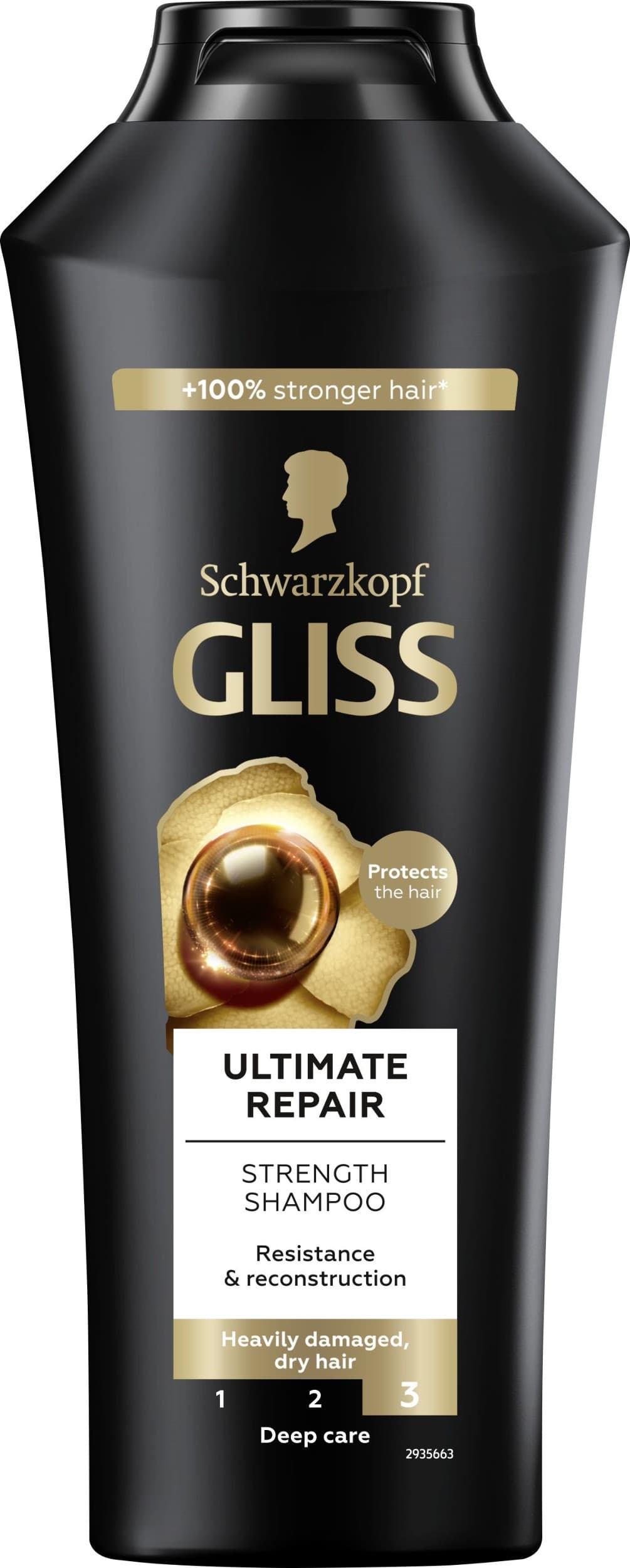 Gliss Kur Ultimate Repair šampon pro silně poškozené a suché vlasy 400 ml