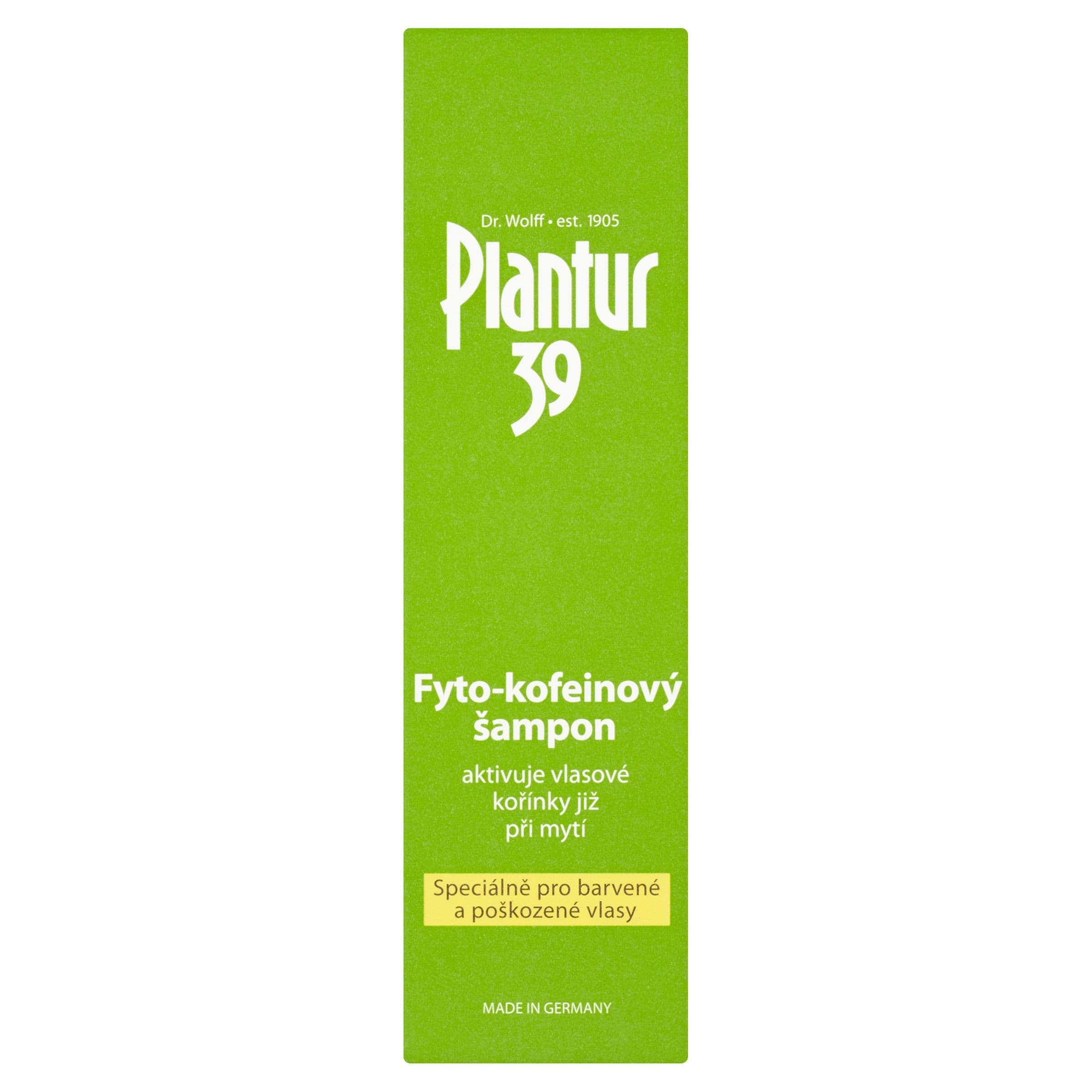 Plantur 39 Fyto-kofeinový šampon pro barvené a poškozené vlasy 250 ml