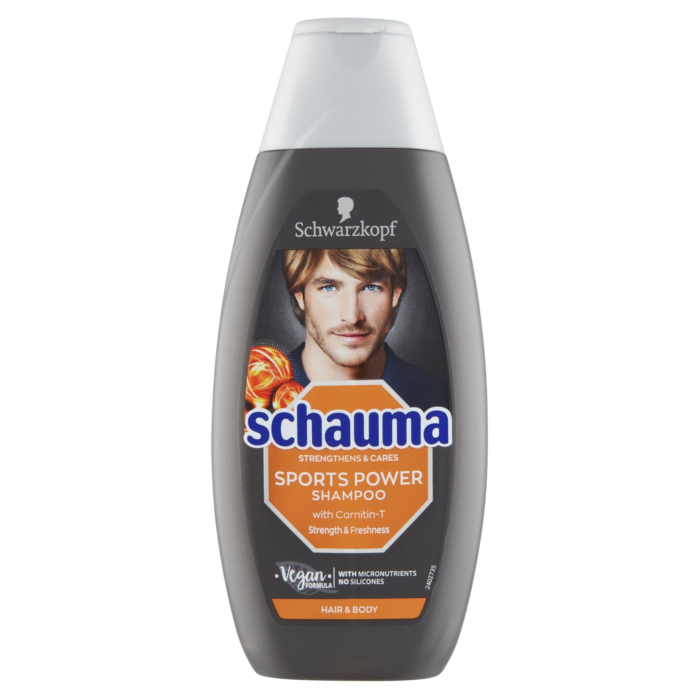 Schauma Sports posilující šampon s karnitinem-T a proteinem 400 ml