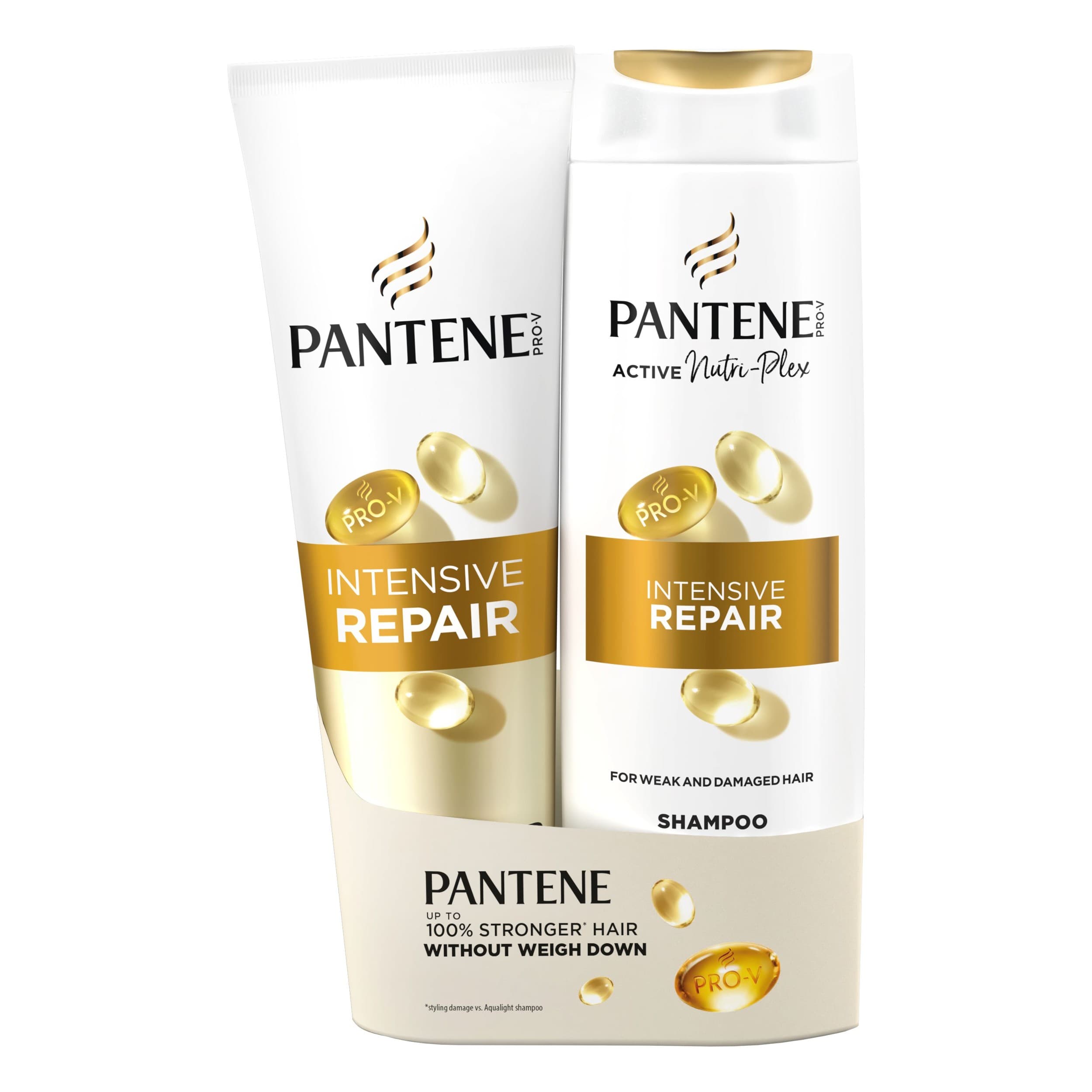 Pantene šampon 400ml + kondicionér 275ml Intensive Repair&Plex