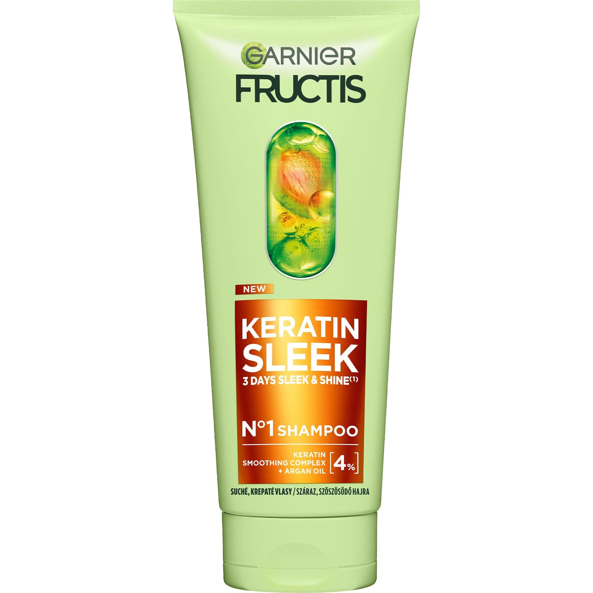 Garnier Fructis Keratin Sleek šampon, 200ml