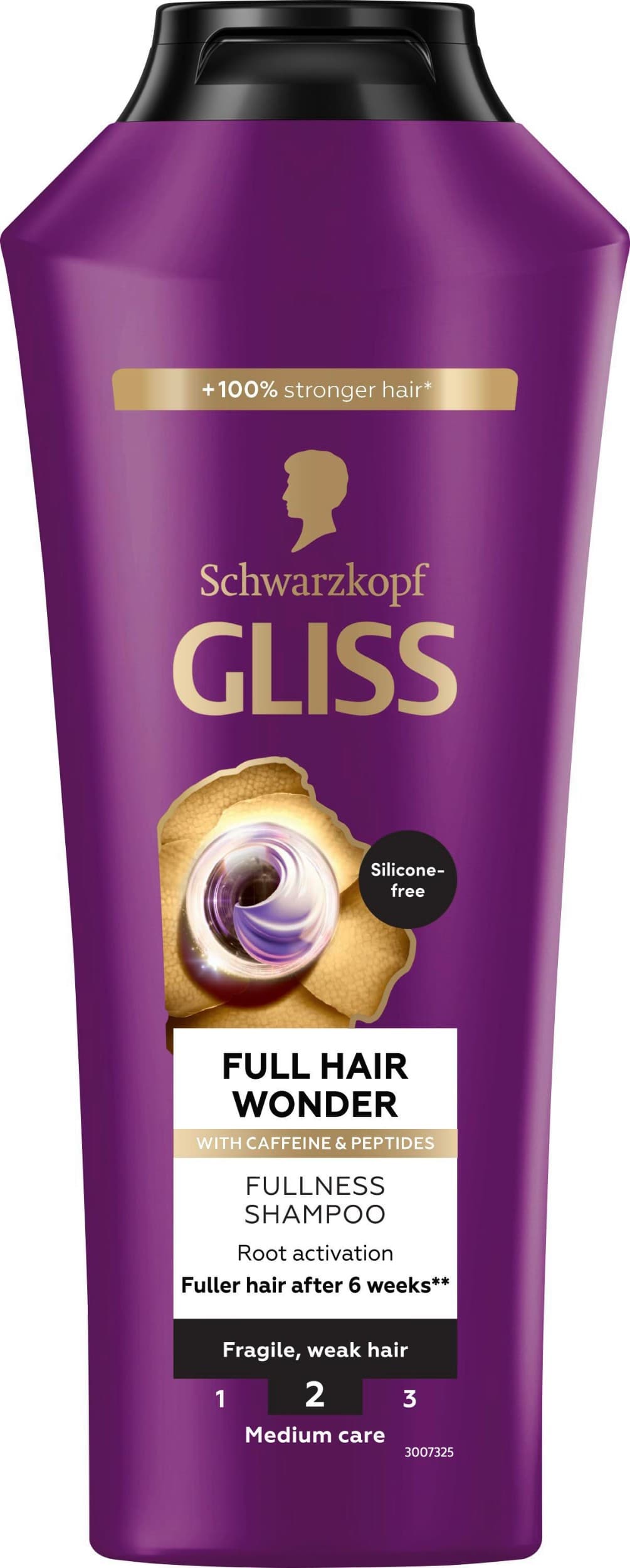 Schwarzkopf Gliss Full Hair Wonder šampon s kofeinem pro křehké, slabé vlasy 400ml