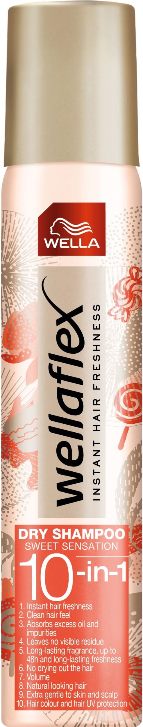 Wellaflex suchý šampón Sweet Sensation 180 ml