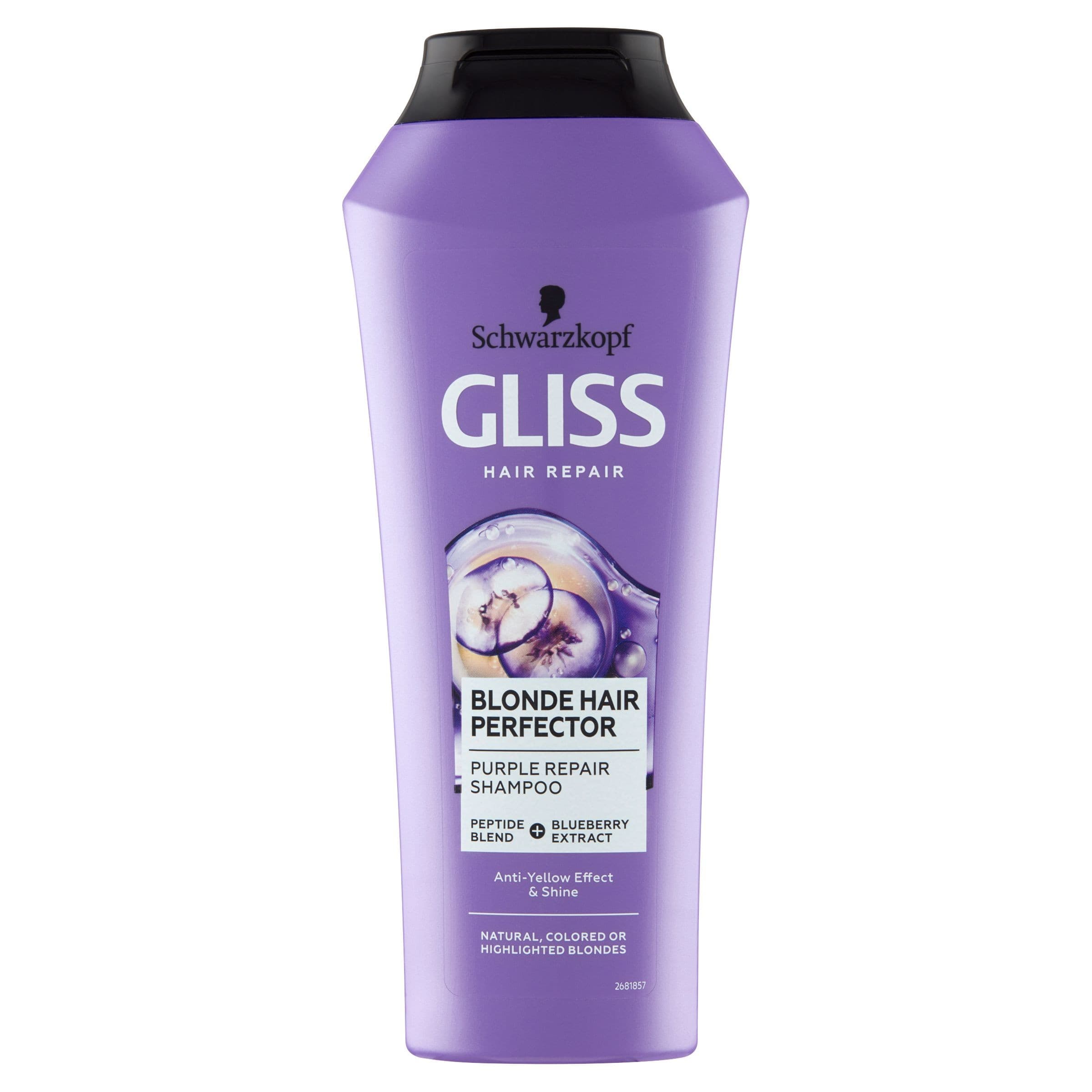 Schwarzkopf Gliss Blonde Perfector Fialový šampon 250ml