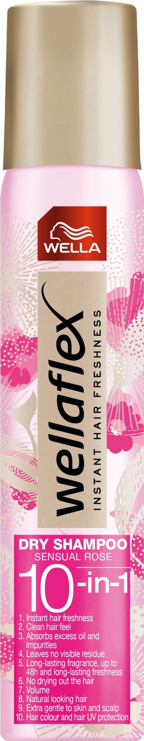 Wellaflex suchý šampón Sensual Rose 180 ml