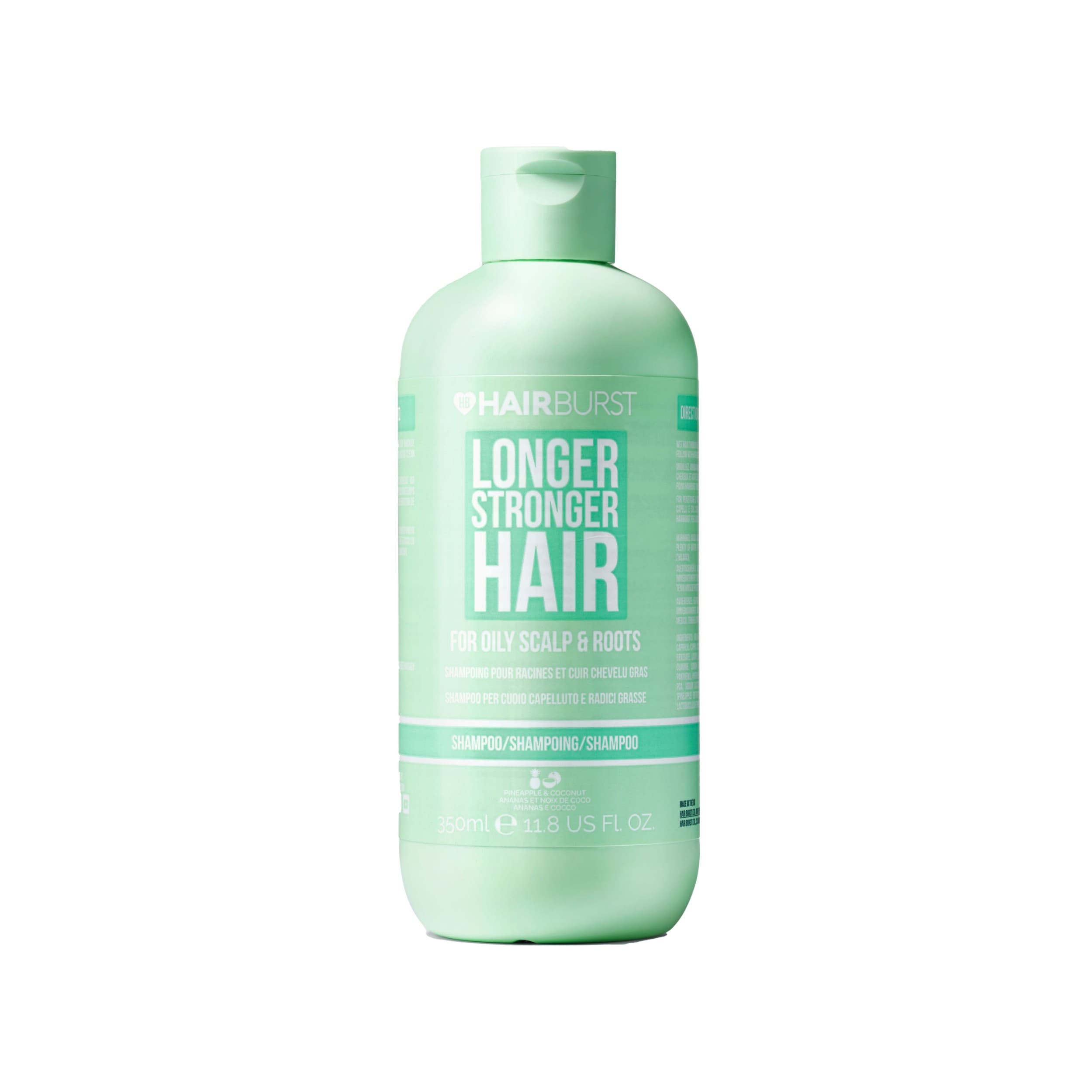 Hairburst šampon na mastné kořínky vlasů Longer Stronger Hair Pineapple & Coconut 350 ml