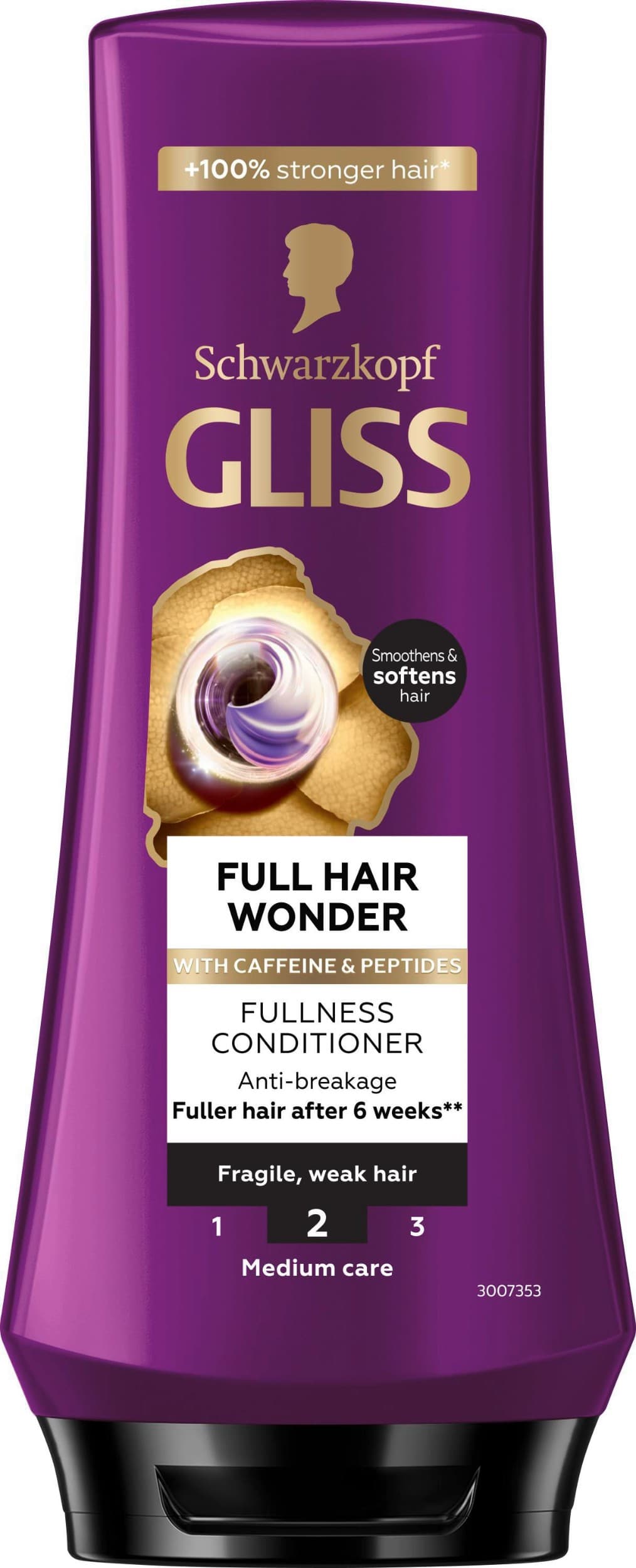 Schwarzkopf Gliss Full Hair Wonder kondicionér s kofeinem pro křehké, slabé vlasy 200ml