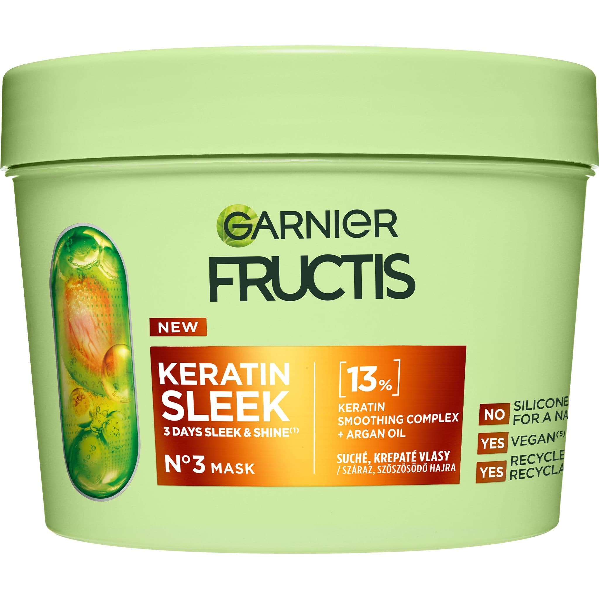Garnier Fructis Keratin Sleek mask, 370ml