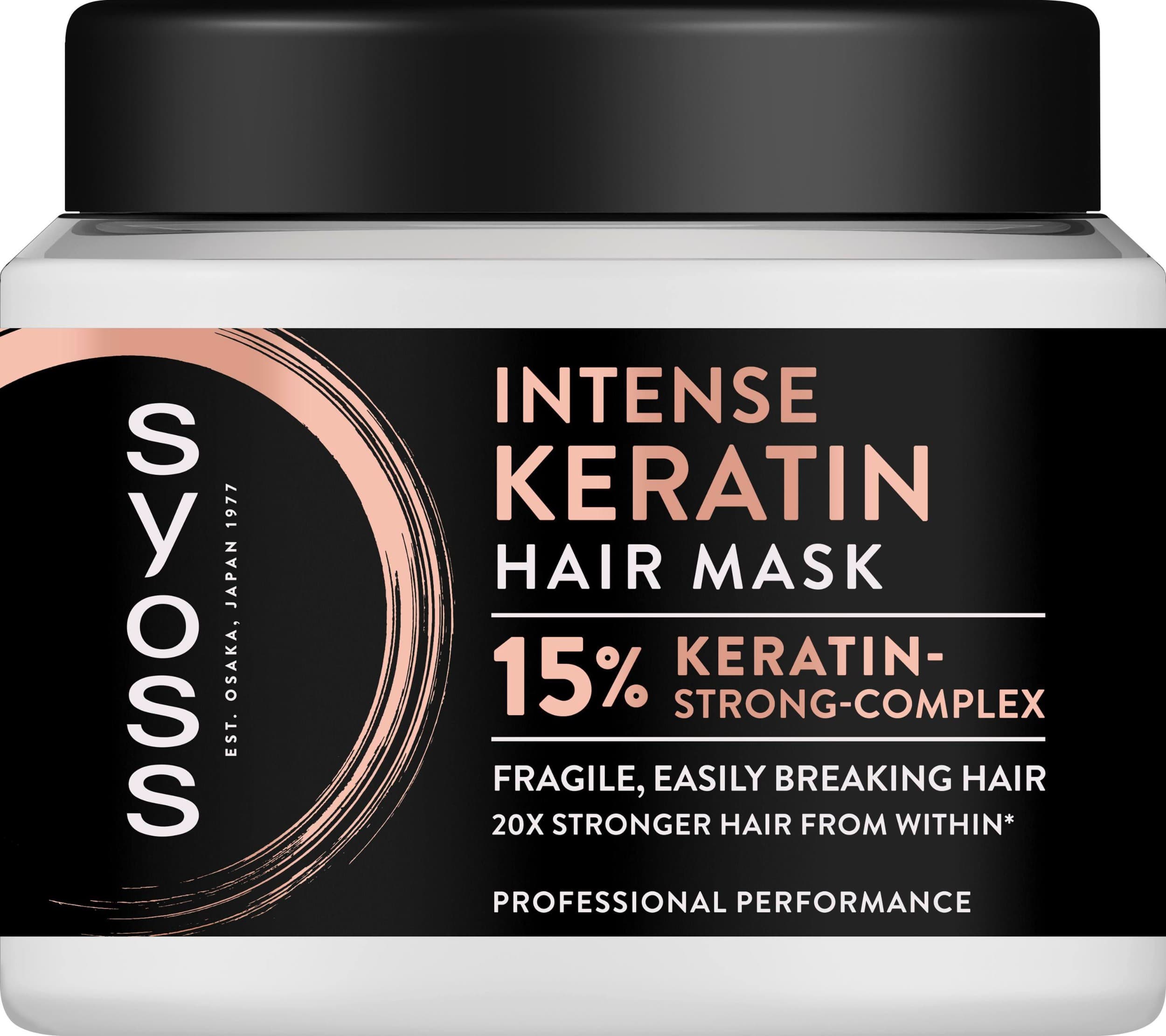 Syoss Intense Keratin vlasová maska pro křehké, snadno se lámající vlasy 400ml