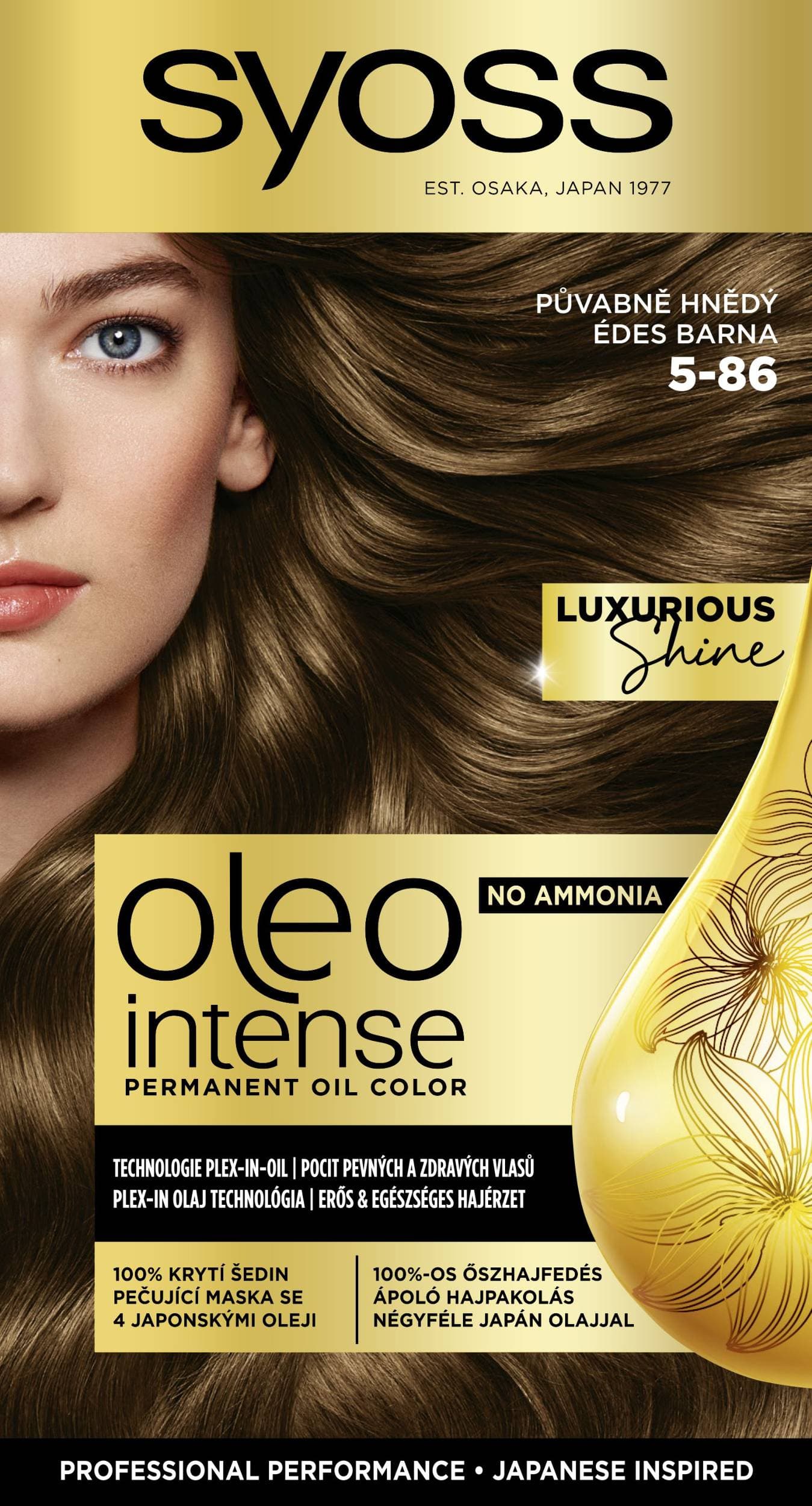 Syoss Oleo Intense olejová barva půvabně hnědý 5-86 50 ml