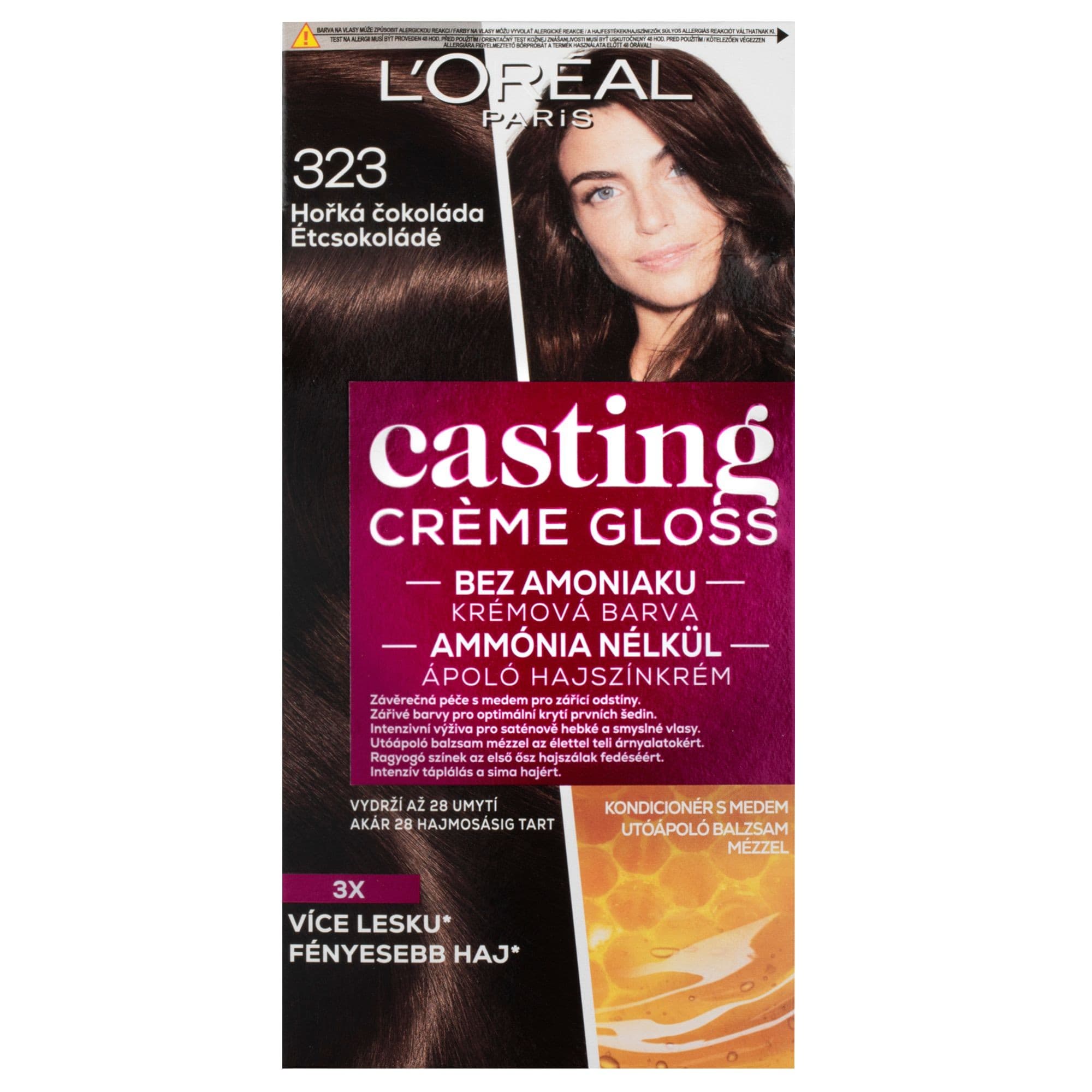 L'Oréal Paris Casting Crème Gloss hořká čokoládová 323 160 ml
