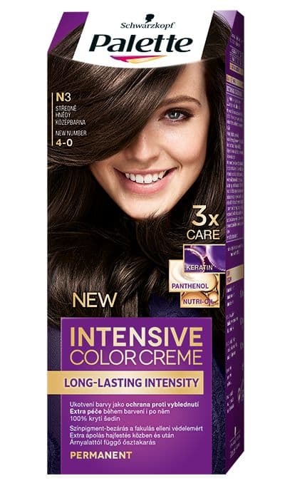 Schwarzkopf Palette Intensive Color Creme barva na vlasy středně hnědý N3 50 ml