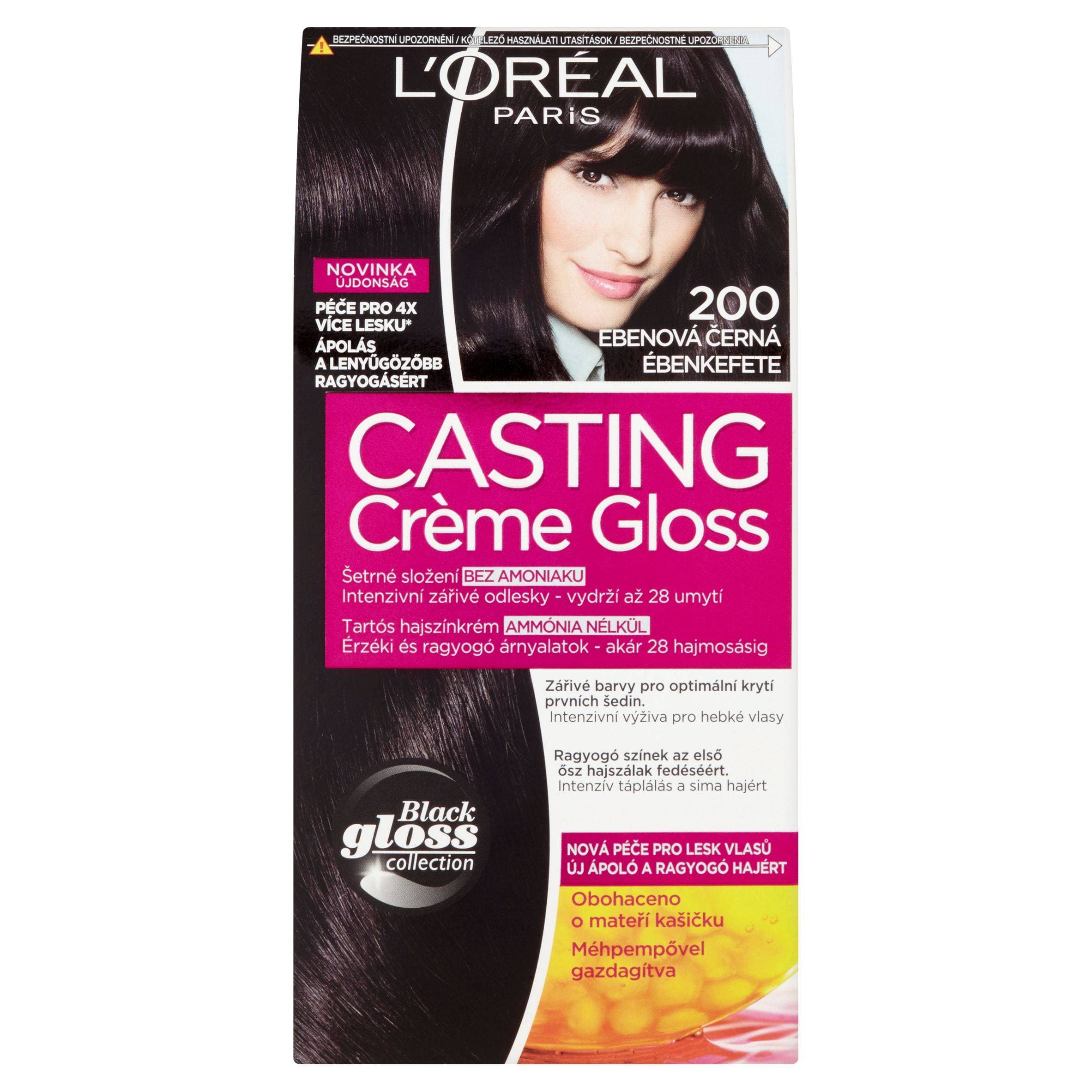 L'Oréal Paris Casting Crème Gloss ebenová černá 200 160 ml