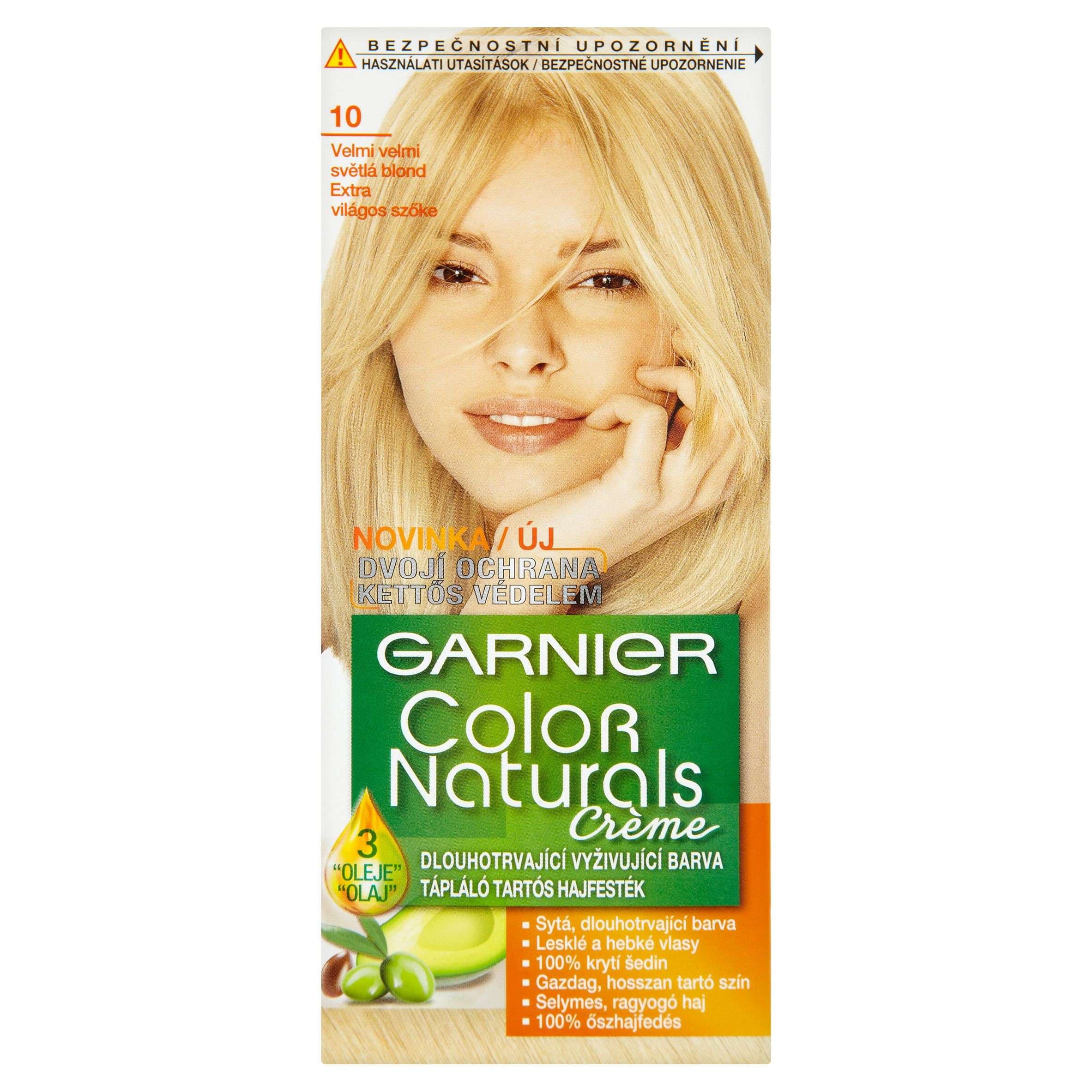 Garnier Color Naturals Crème dlouhotrvající vyživující barva velmi velmi světlá blond 10 110 ml