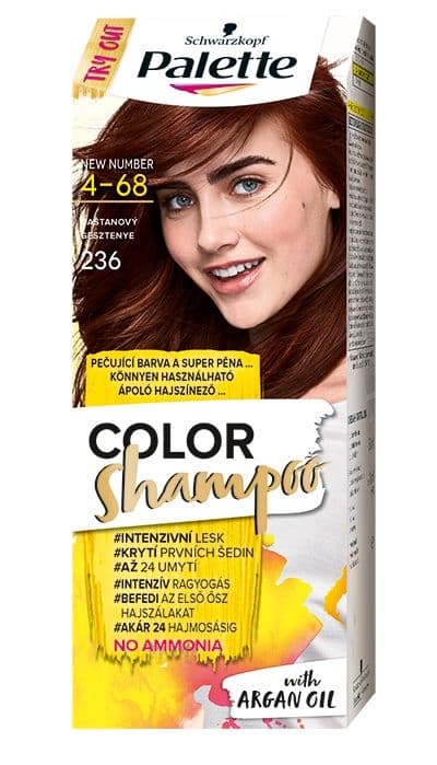 Schwarzkopf Palette Color Shampoo barva na vlasy kaštanový 236 50 ml