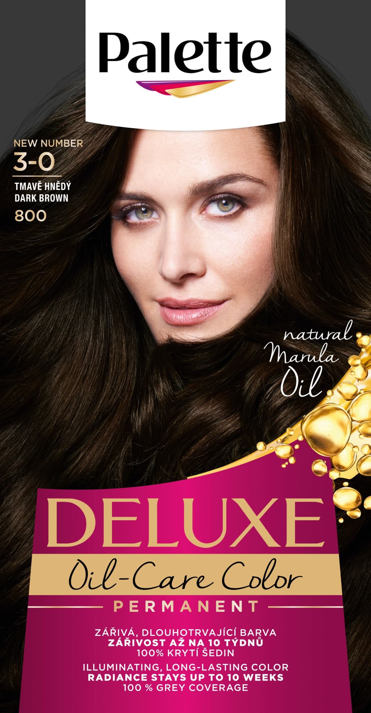Schwarzkopf Palette Deluxe barva na vlasy tmavě hnědý 800 50 ml
