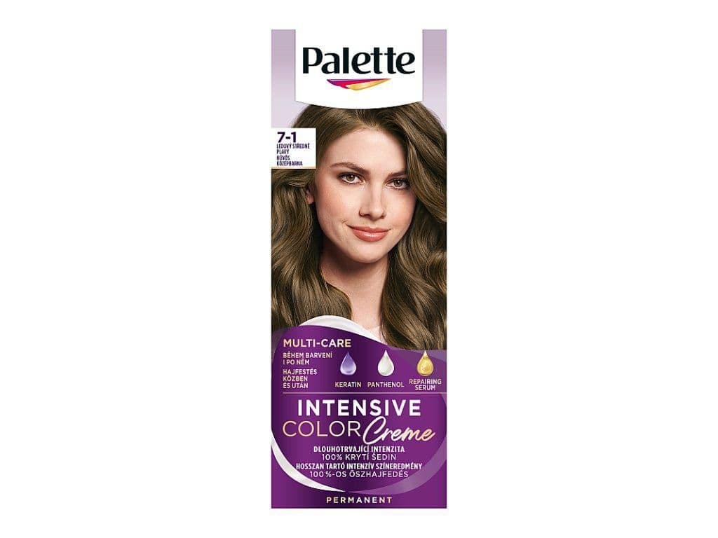 Palette Intensive Color Creme barva na vlasy ledový středně plavý 7-1 1 ks