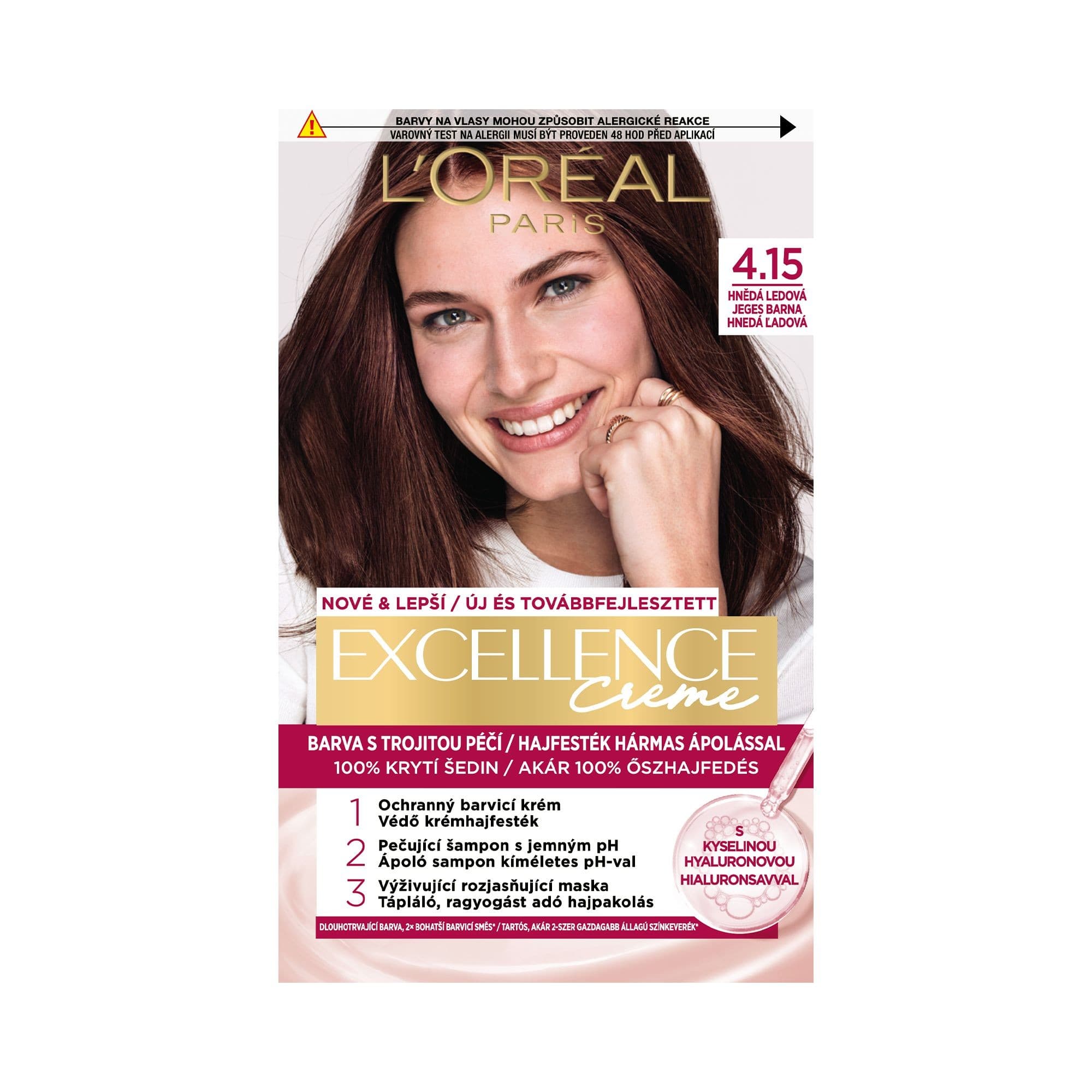 L'Oréal Paris Excellence Creme hnědá ledová 4.15