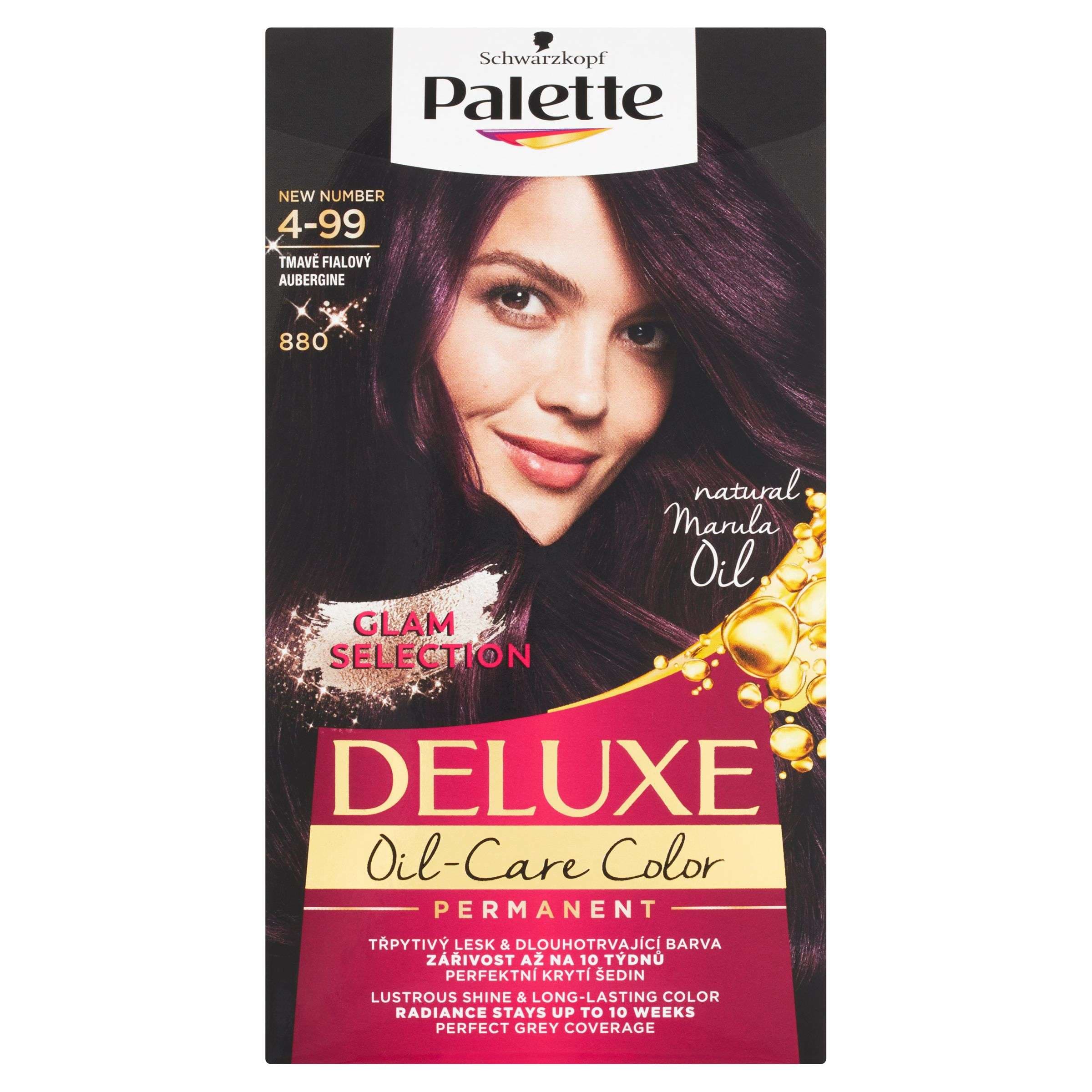 Palette Deluxe dlouhotrvající barva tmavě fialový 880 50 ml