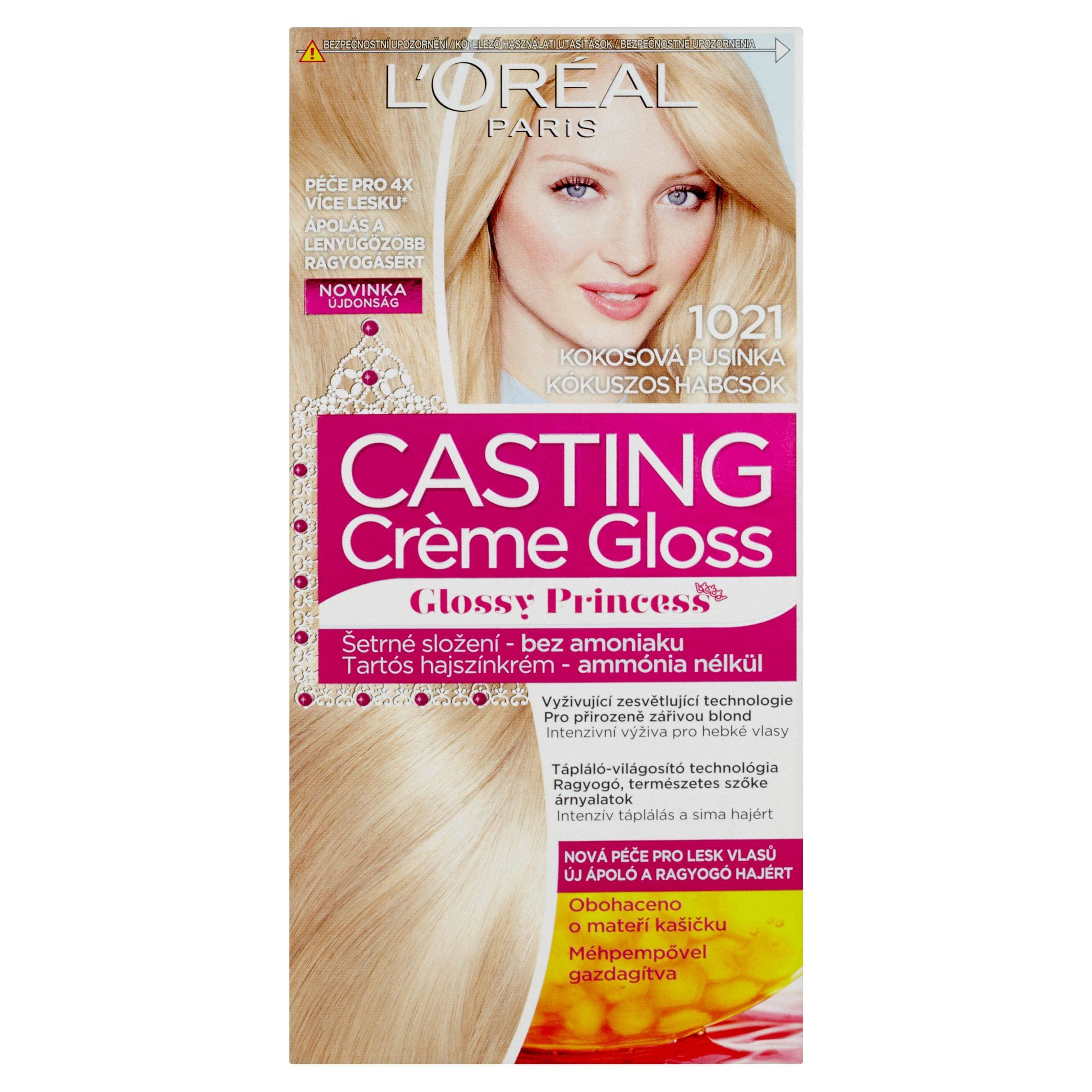 L'Oréal Paris Casting Crème Gloss Glossy Princess kokosová pusinka 1021 160 ml