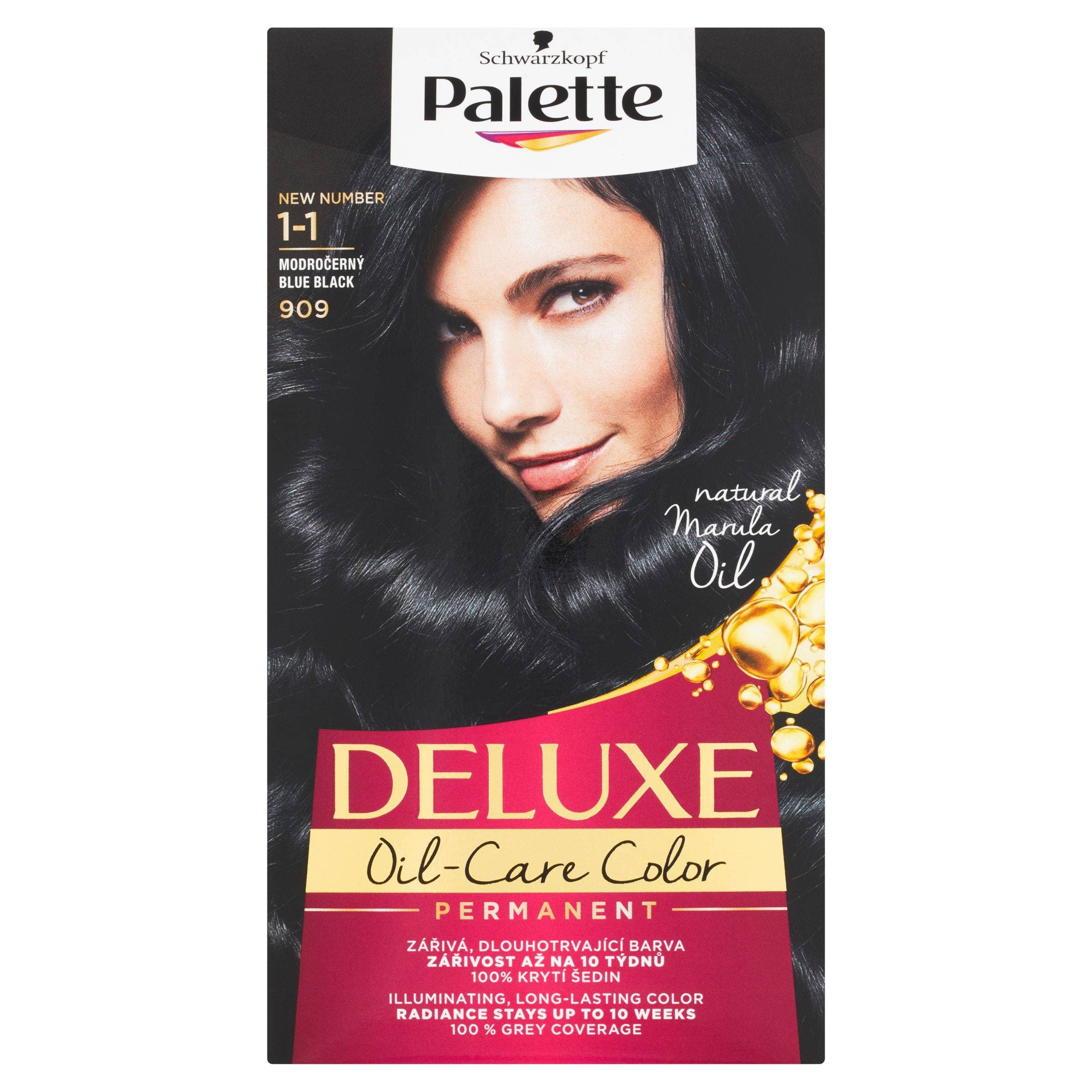 Schwarzkopf Palette Deluxe barva na vlasy modročerný 909 50 ml