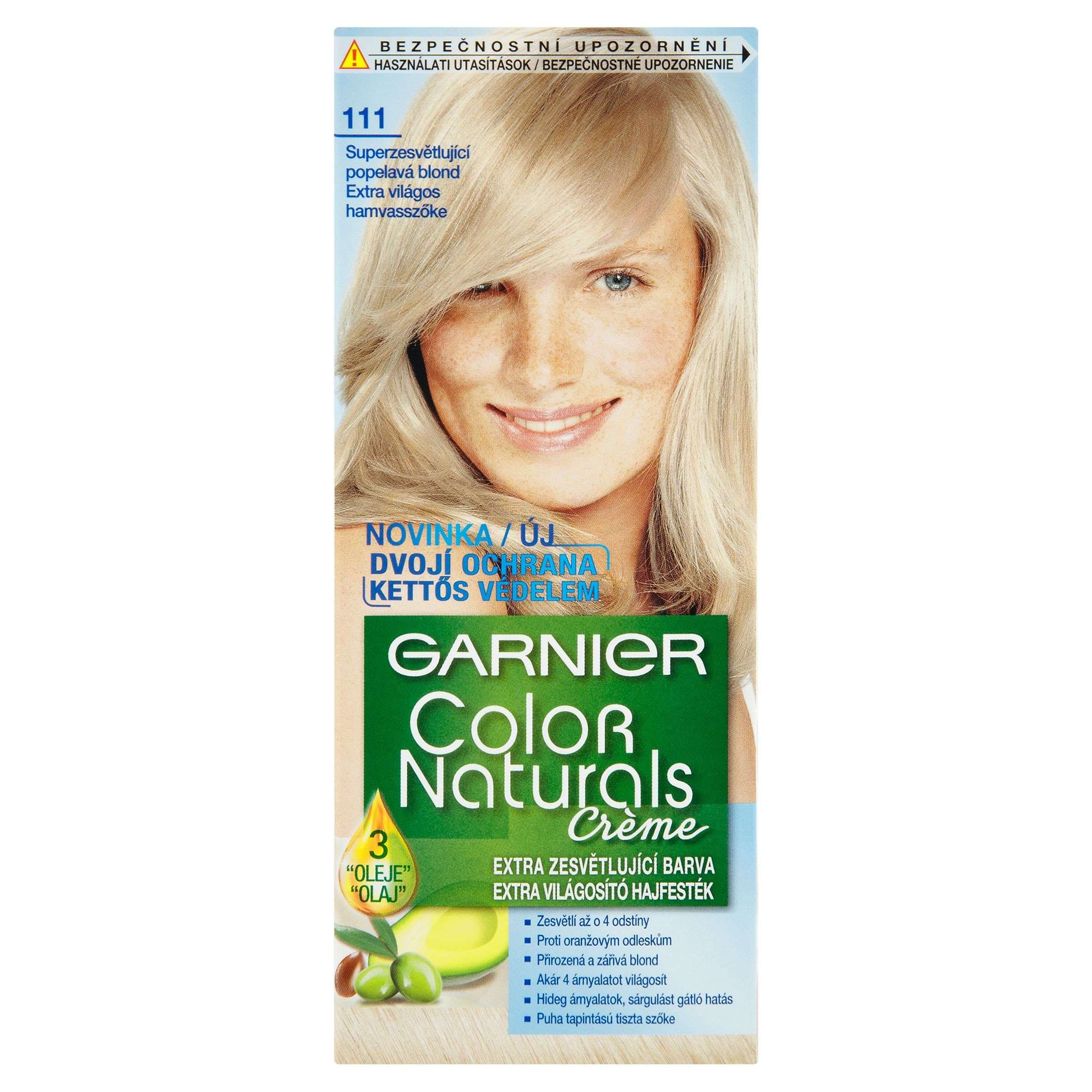 Garnier Color Naturals Crème extra zesvětlující barva superzesvětlující popelavá blond 111 110 ml