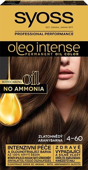 Syoss Oleo Intense dlouhotrvající olejová barva zlatohnědý 4-60 50 ml