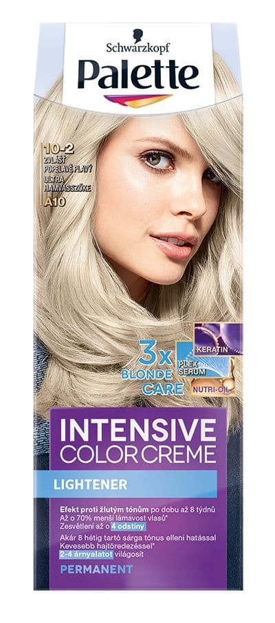 Schwarzkopf Palette Intensive Color Creme barva na vlasy zvlášť popelavě plavý A10 50 ml