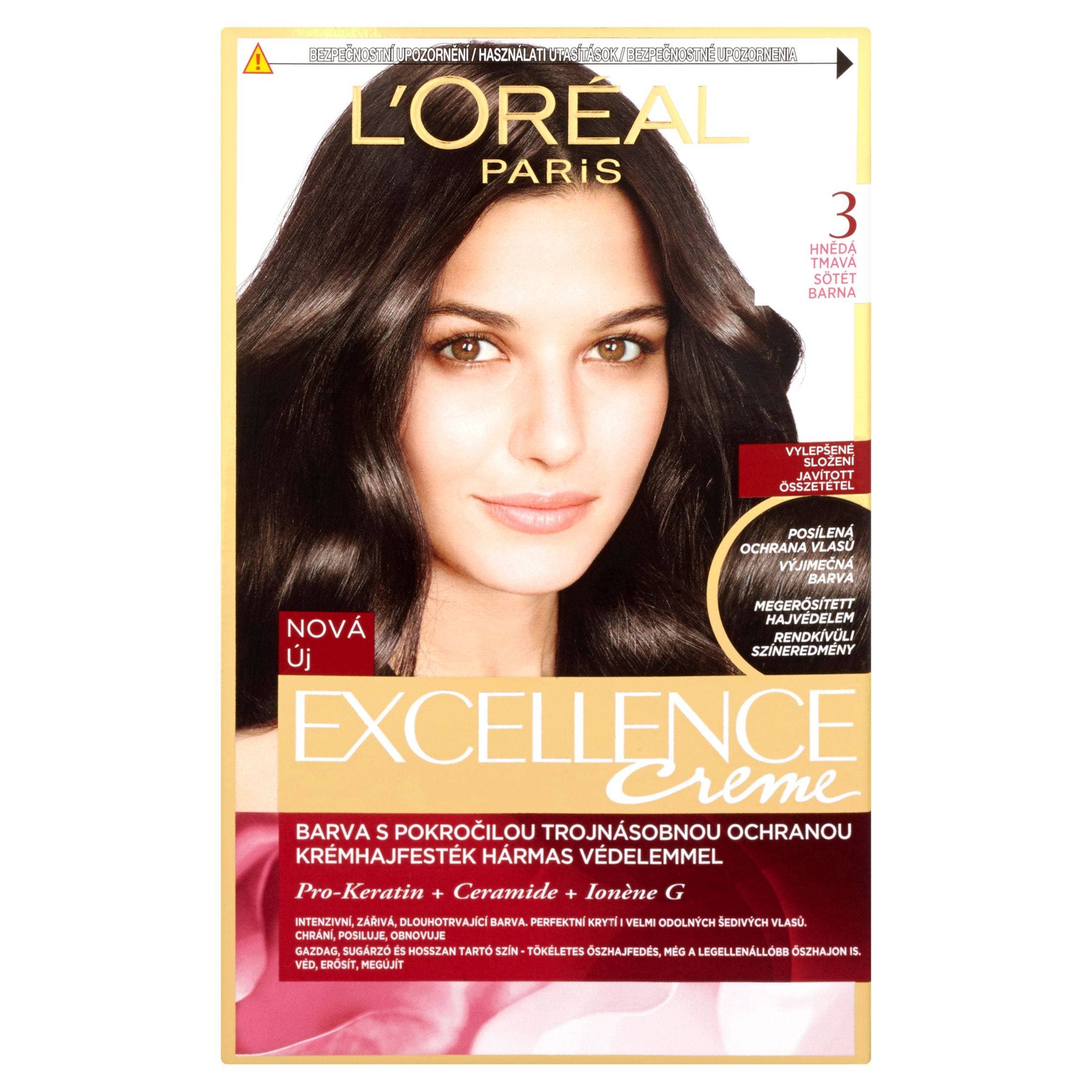 L'Oréal Paris Excellence Creme hnědá tmavá 3