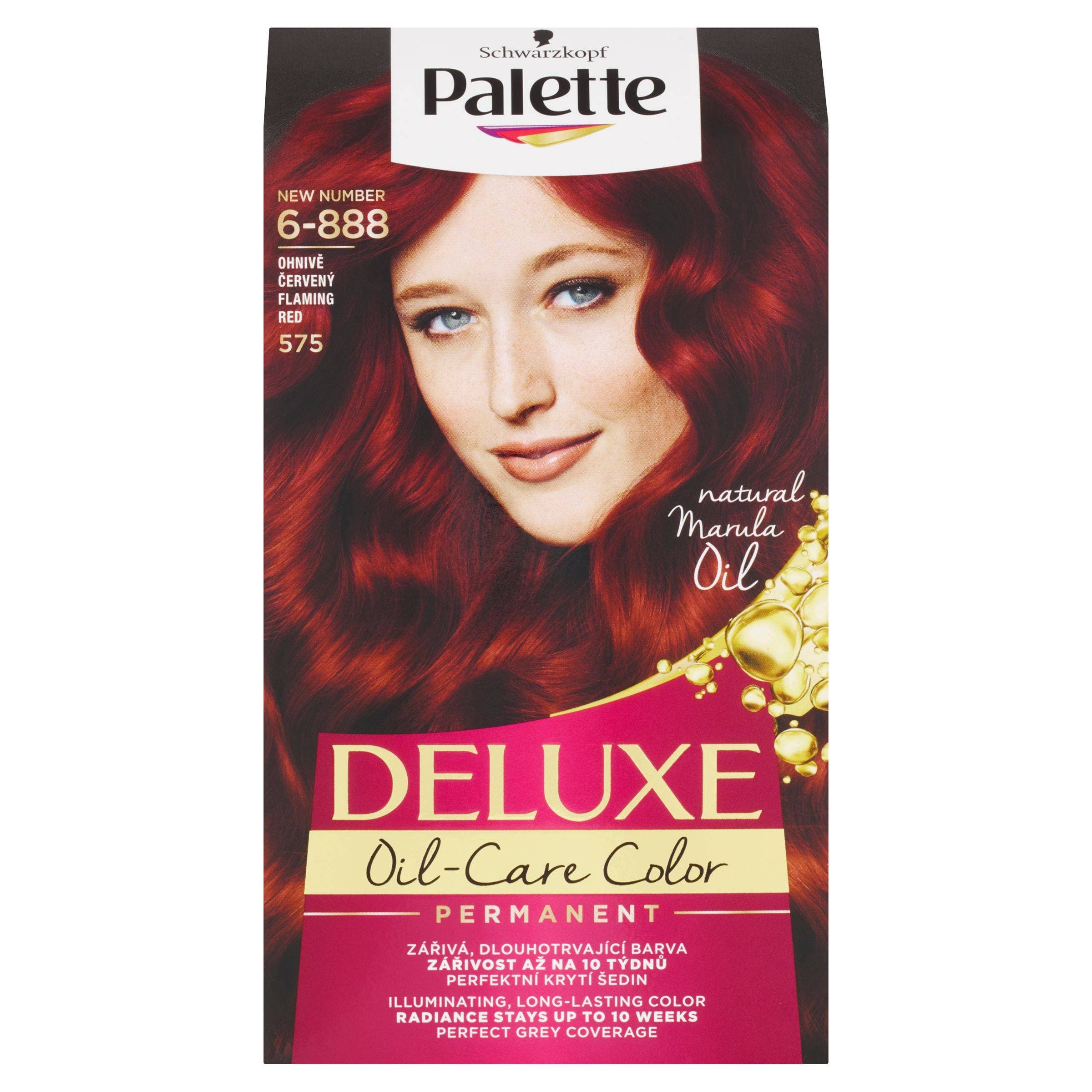 Schwarzkopf Palette Deluxe barva na vlasy ohnivě červený 575 50 ml