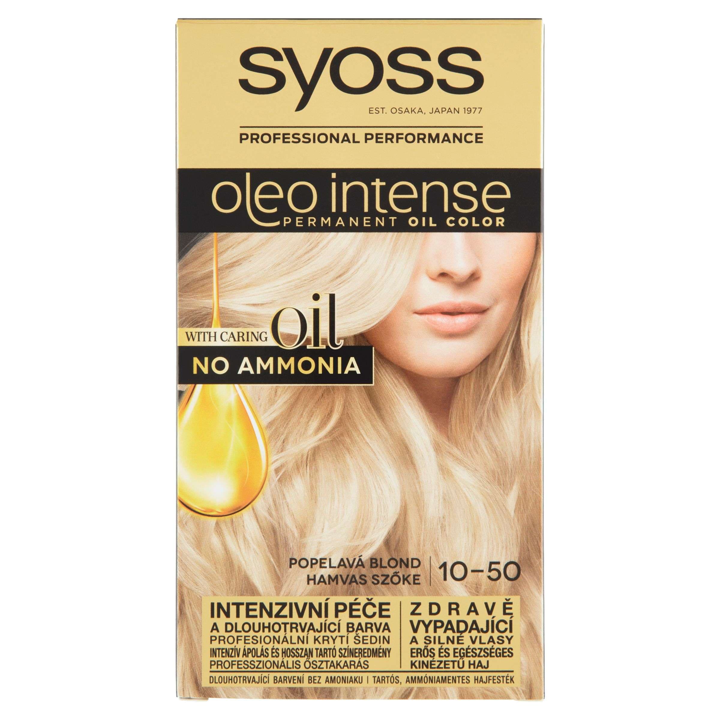 Syoss Oleo Intense olejová barva popelavá blond 10-50 50 ml